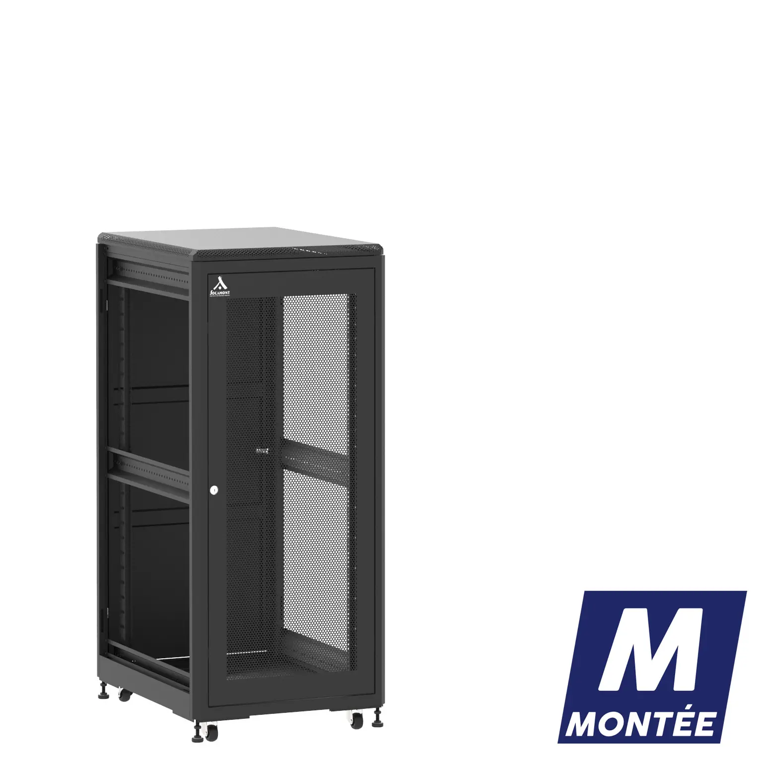 Socamont - Baie serveur Ligne 500 - 19" - 27U - H1407xL600xP800 - Noir - Monté - SA/SP/ZL (réf. 52768MSASPZL)
