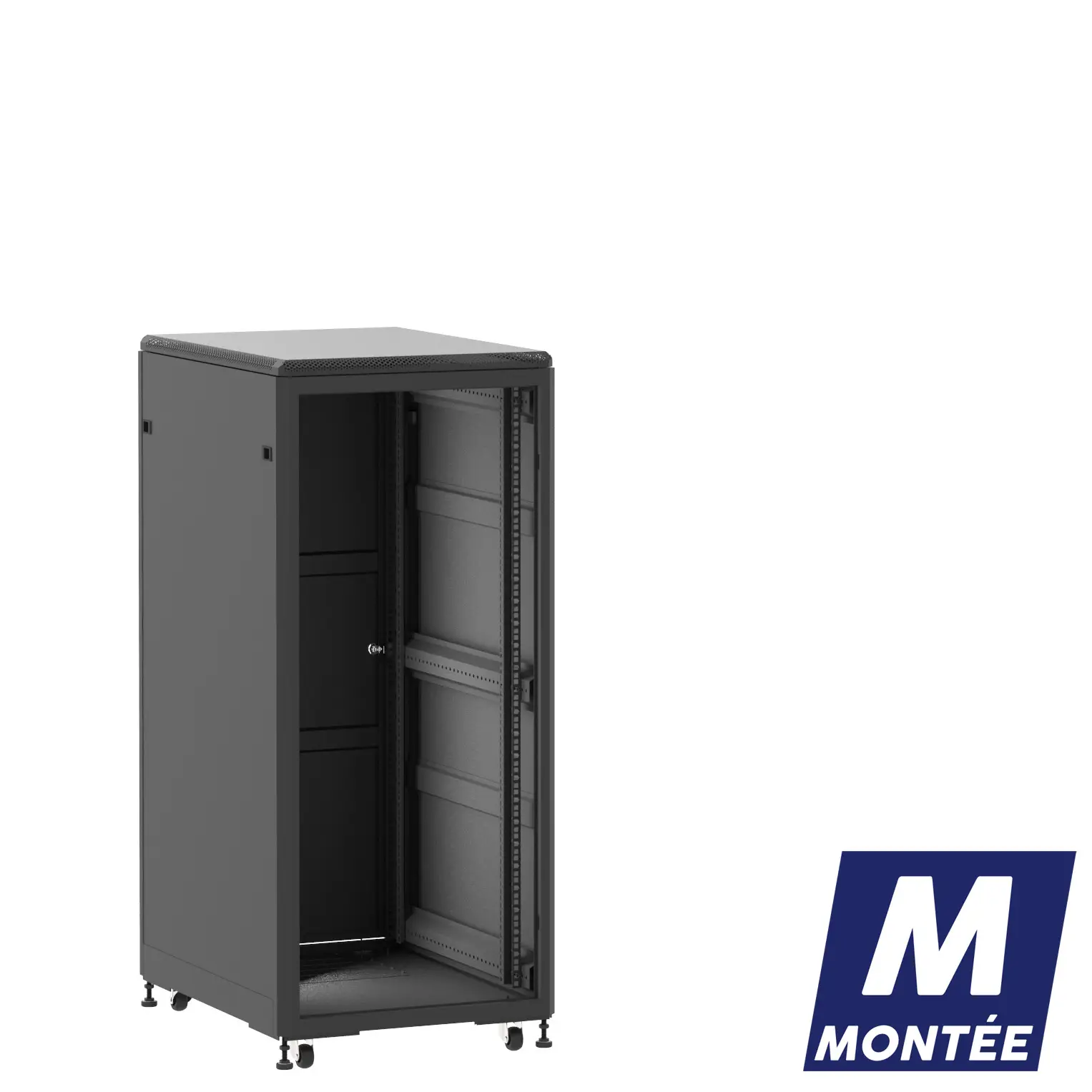 Socamont - Baie serveur Ligne 500 - 19" - 27U - H1407xL600xP800 - Noir - Monté - ZP/SP/PL (réf. 52768MZPSPPL)