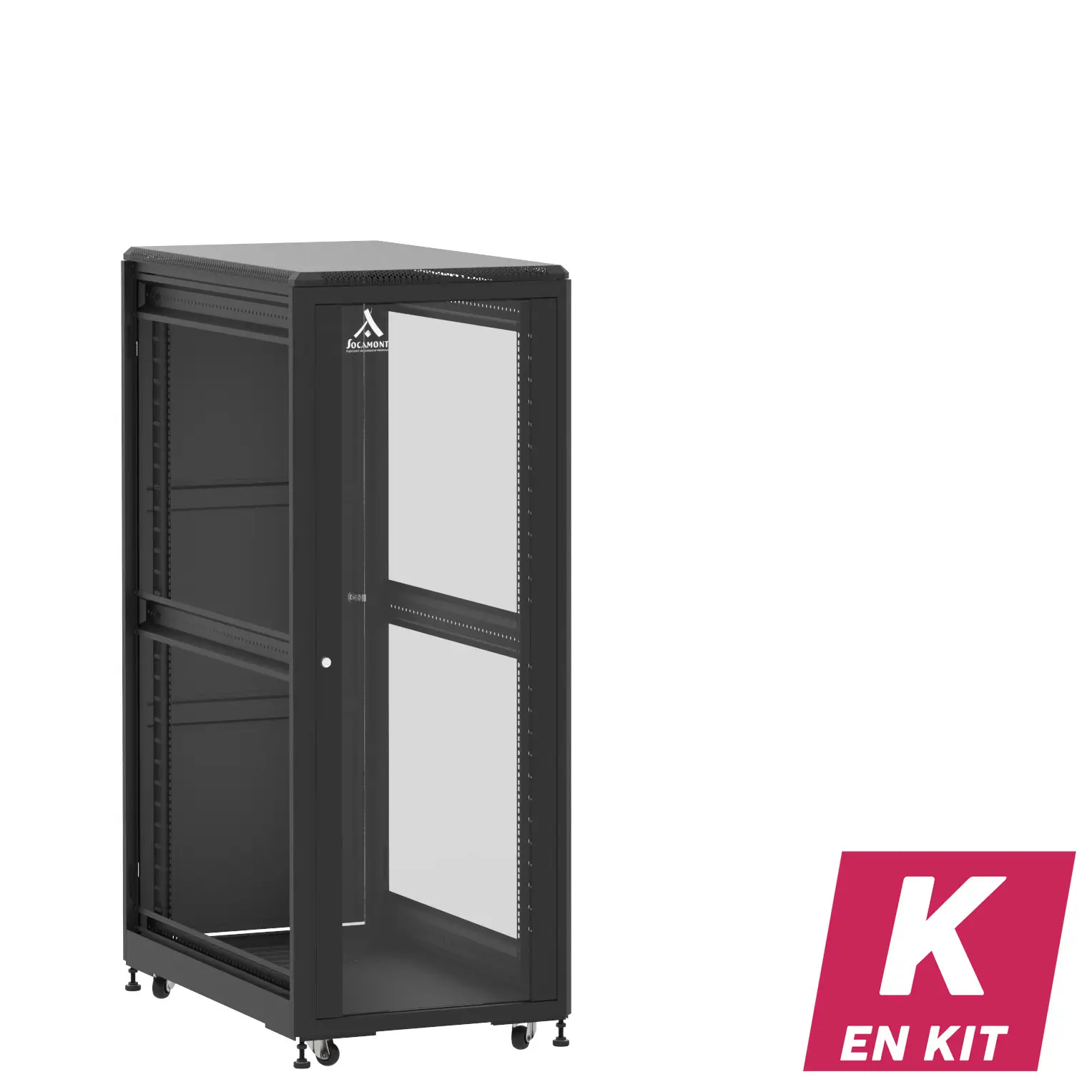 Socamont - Baie serveur Ligne 500 - 19" - 31U - H1585xL600xP1000 - Noir - En Kit - SV/SP/ZL (réf. 531610KSVSPZL)