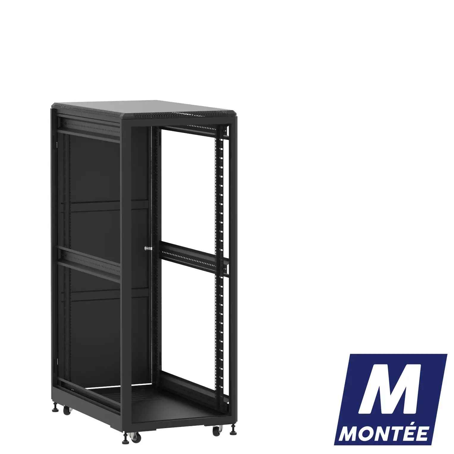 Socamont - Baie serveur Ligne 500 - 19" - 31U - H1585xL600xP1000 - Noir - Monté - ZP/SP/ZL (réf. 531610MZPSPZL)