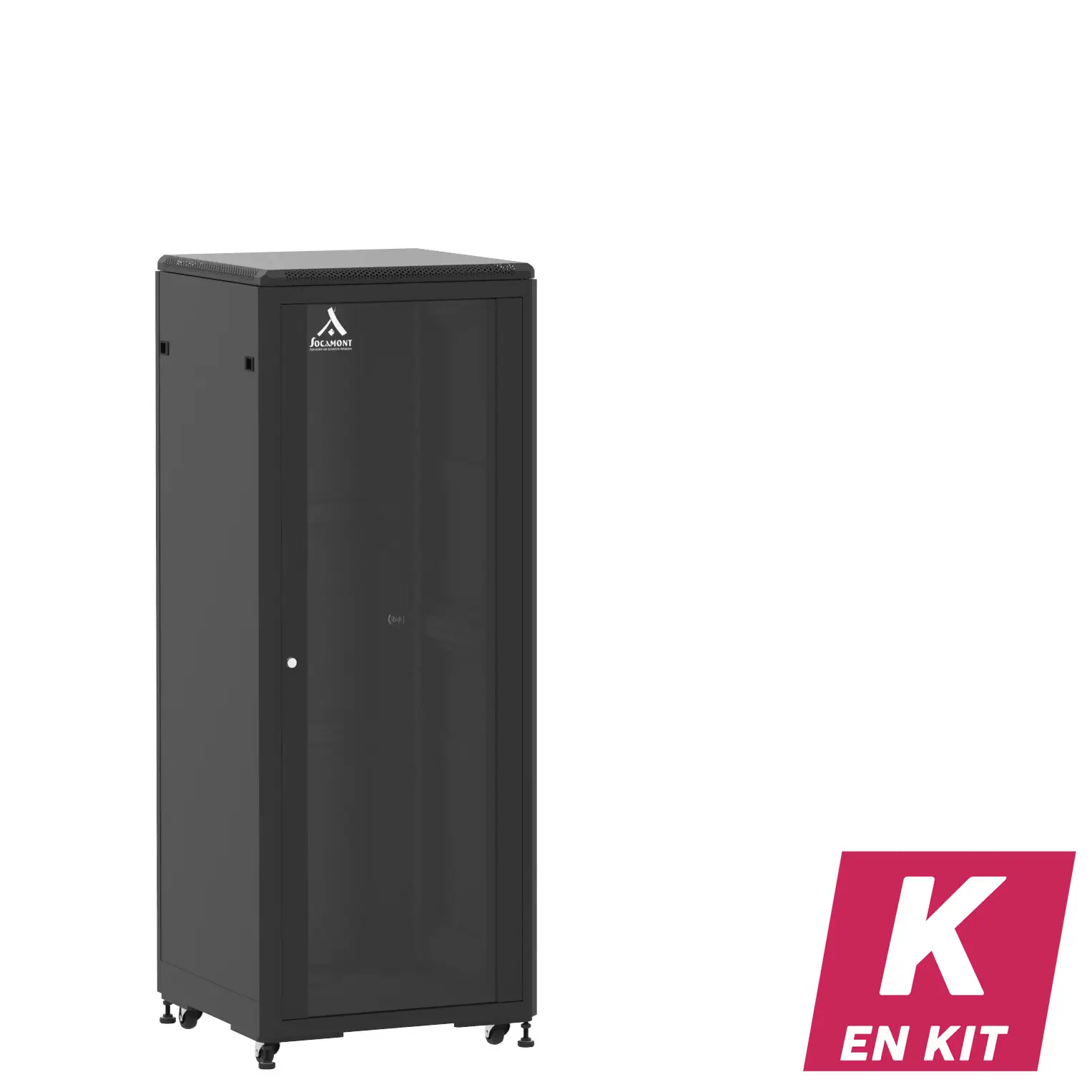 Socamont - Baie serveur Ligne 500 - 19" - 31U - H1585xL600xP600 - Noir - En Kit - SV/SP/PL (réf. 53166KSVSPPL)