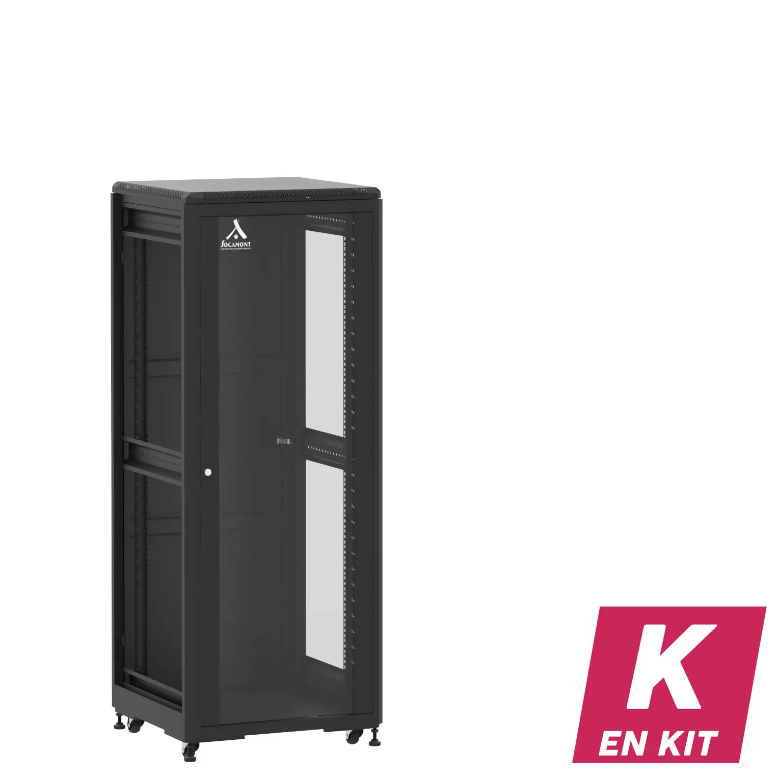 Socamont - Baie serveur Ligne 500 - 19" - 31U - H1585xL600xP600 - Noir - En Kit - SV/SP/ZL (réf. 53166KSVSPZL)