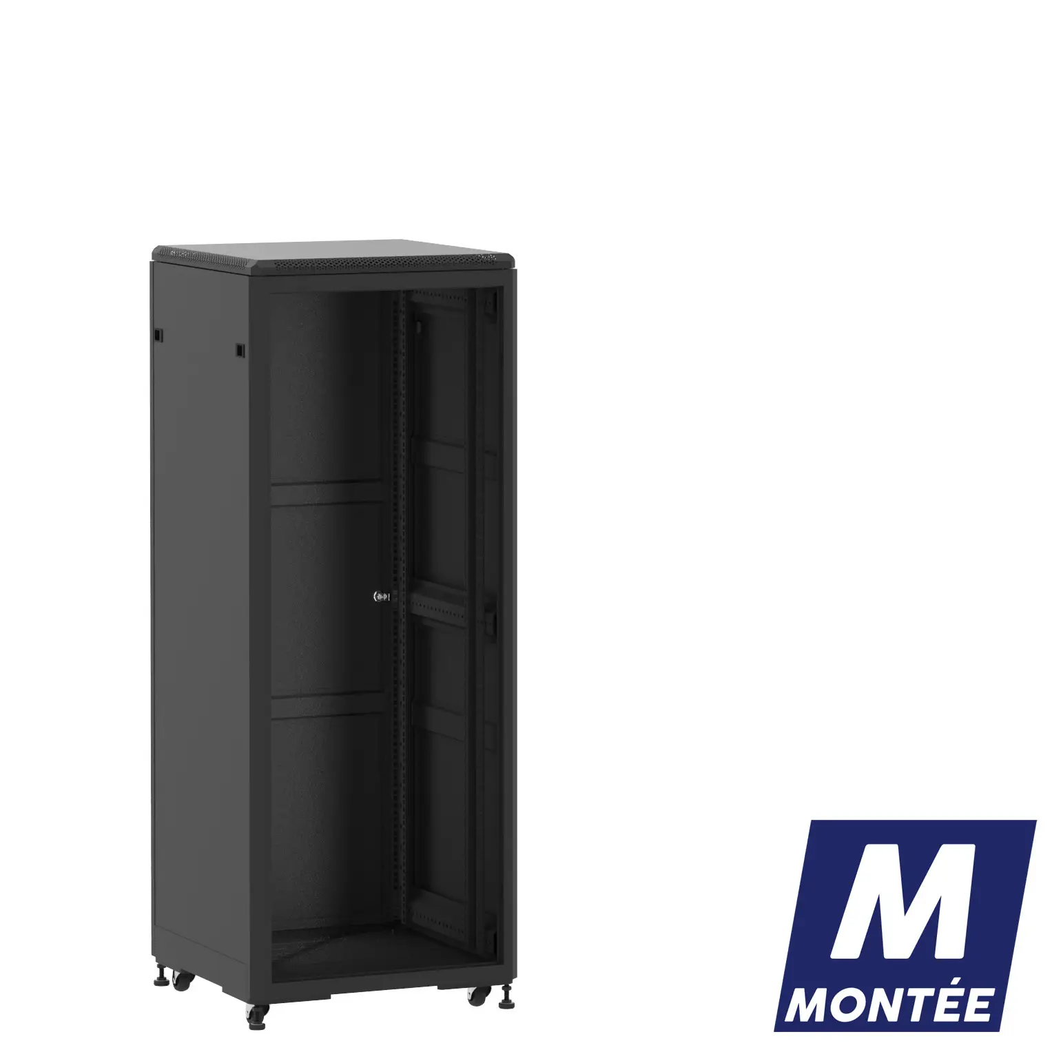 Socamont - Baie serveur Ligne 500 - 19" - 31U - H1585xL600xP600 - Noir - Monté - ZP/SP/PL (réf. 53166MZPSPPL)