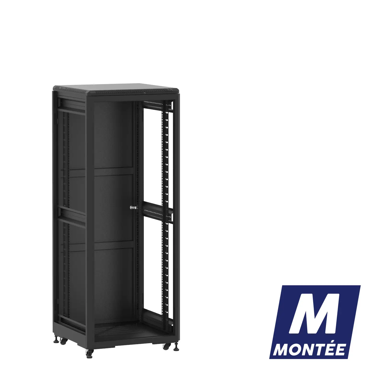 Socamont - Baie serveur Ligne 500 - 19" - 31U - H1585xL600xP600 - Noir - Monté - ZP/SP/ZL (réf. 53166MZPSPZL)