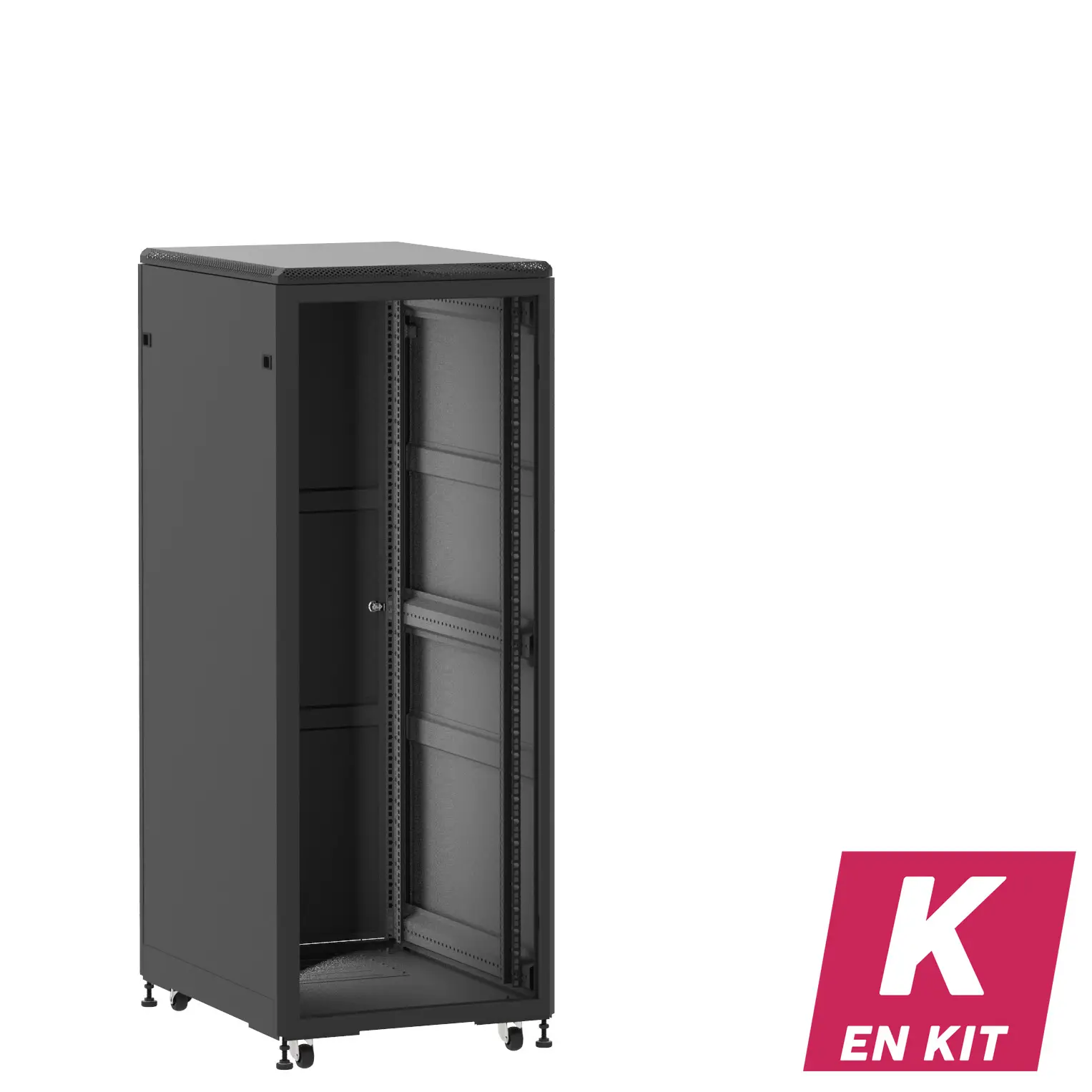 Socamont - Baie serveur Ligne 500 - 19" - 31U - H1585xL600xP800 - Noir - En Kit - ZP/SP/PL (réf. 53168KZPSPPL)