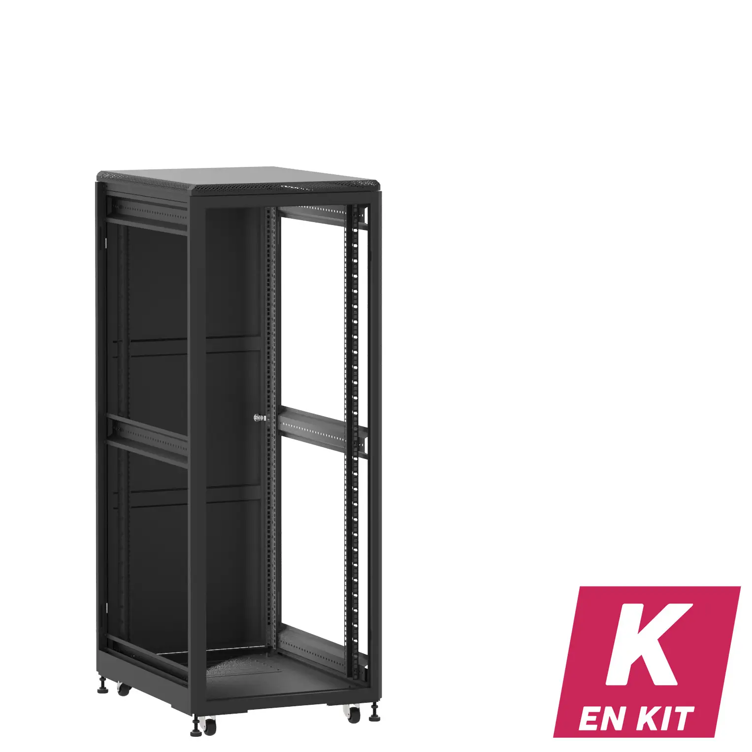 Socamont - Baie serveur Ligne 500 - 19" - 31U - H1585xL600xP800 - Noir - En Kit - ZP/SP/ZL (réf. 53168KZPSPZL)