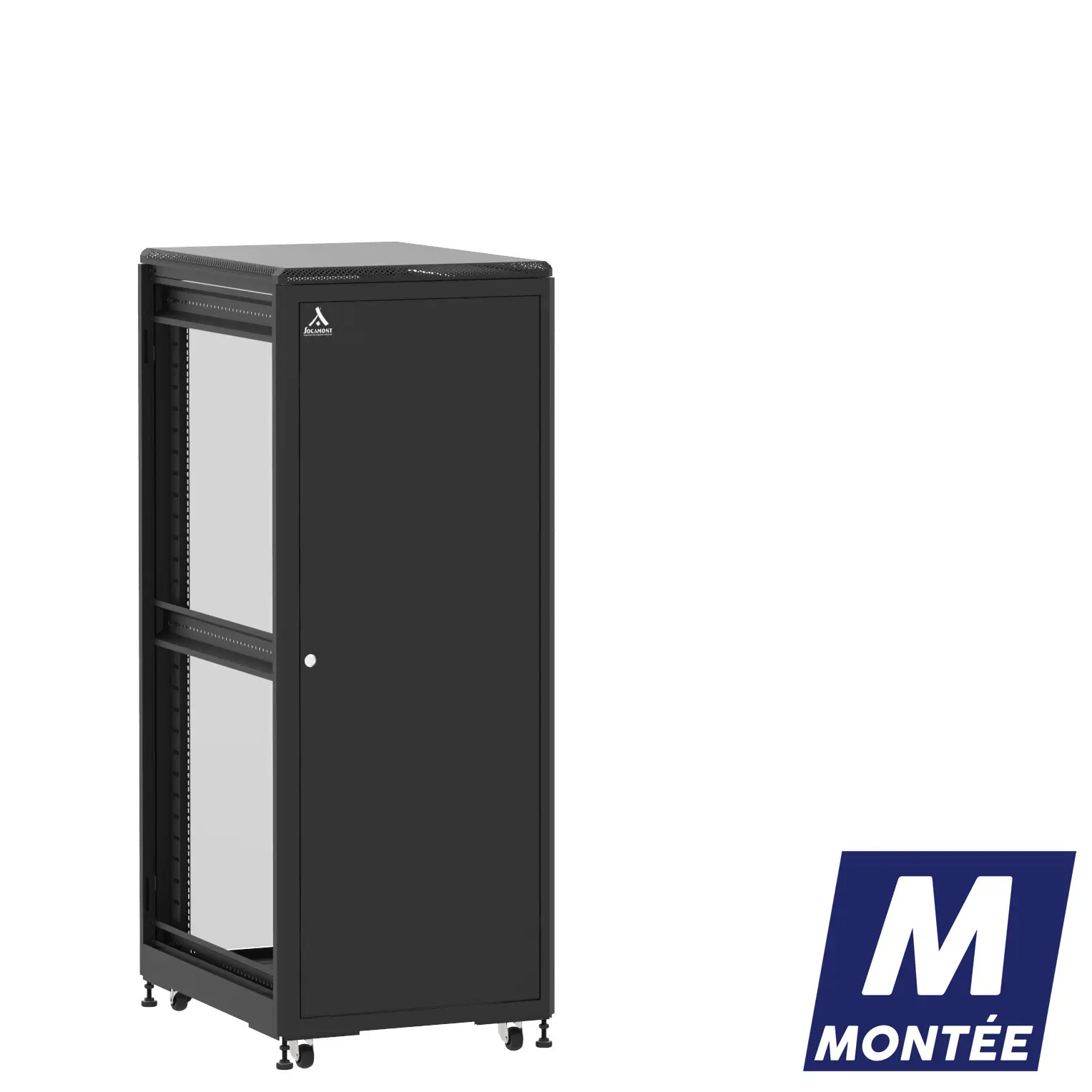 Socamont - Baie serveur Ligne 500 - 19" - 31U - H1585xL600xP800 - Noir - Monté - SP/SV/ZL (réf. 53168MSPSVZL)