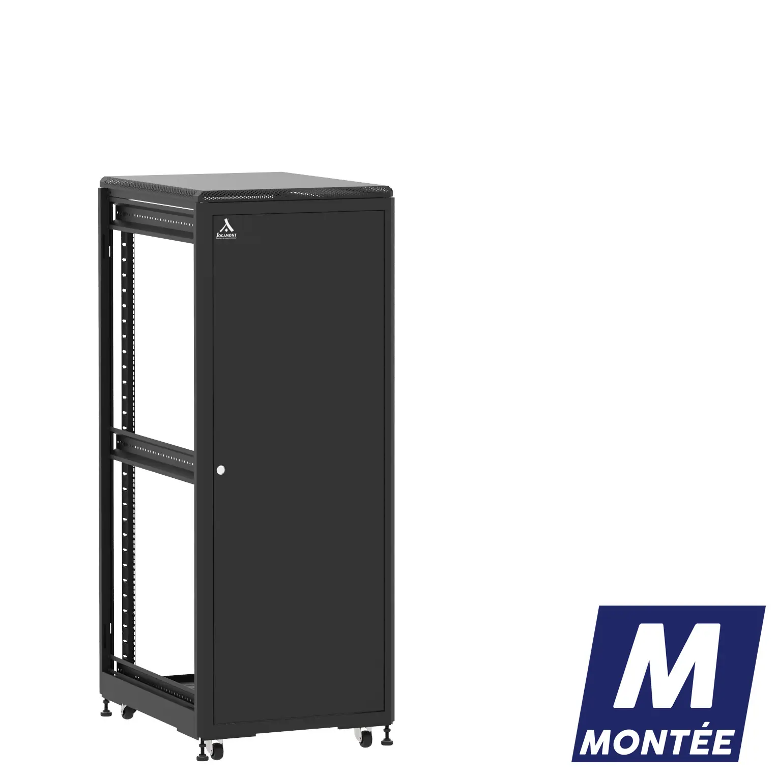 Socamont - Baie serveur Ligne 500 - 19" - 31U - H1585xL600xP800 - Noir - Monté - SP/ZP/ZL (réf. 53168MSPZPZL)