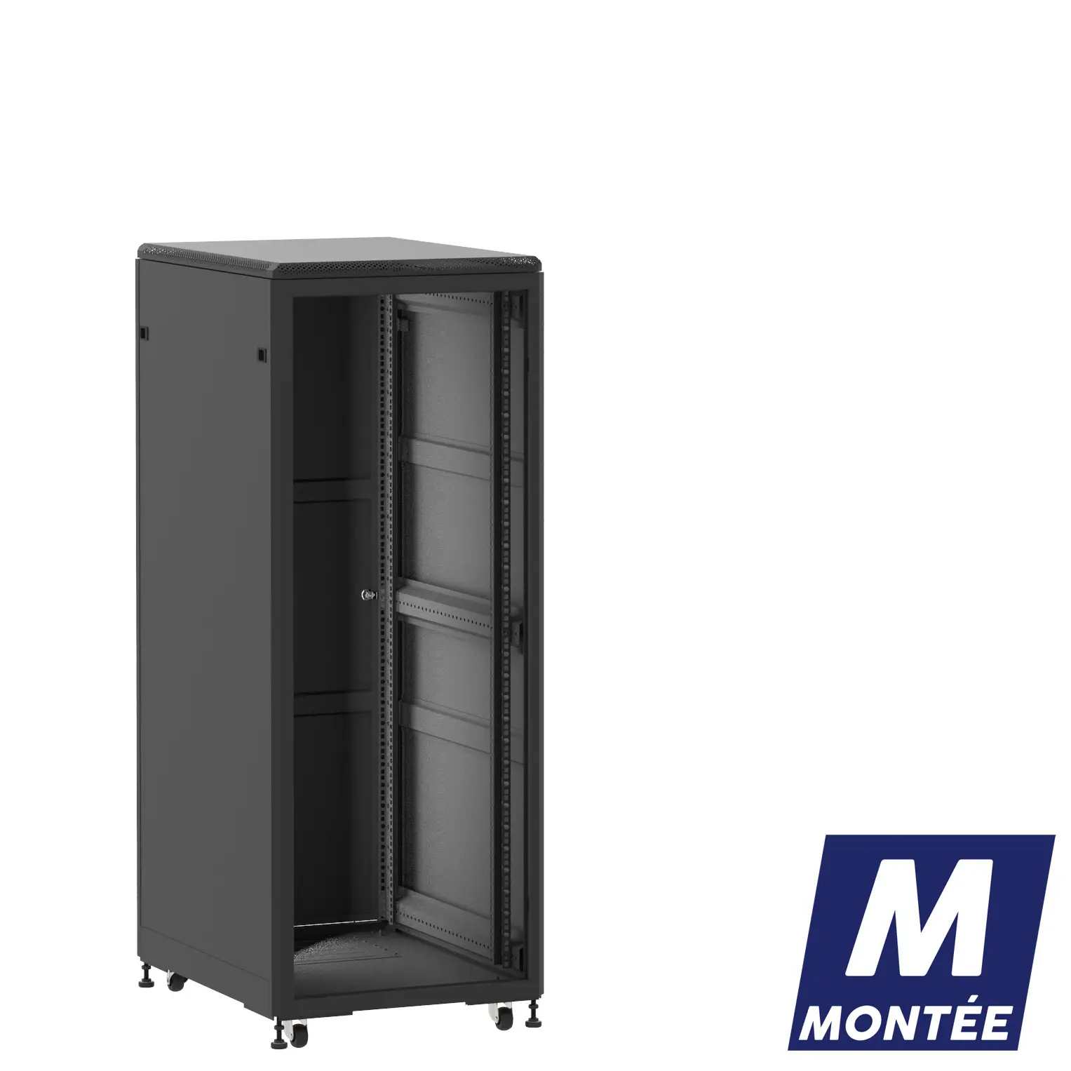 Socamont - Baie serveur Ligne 500 - 19" - 31U - H1585xL600xP800 - Noir - Monté - ZP/SP/PL (réf. 53168MZPSPPL)