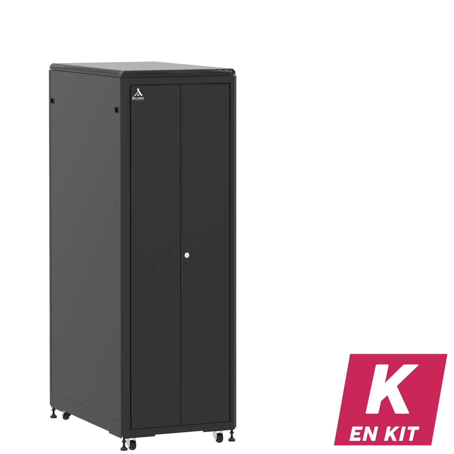 Socamont - Baie serveur Ligne 500 - 19" - 36U - H1807xL600xP1000 - Noir - En Kit - DP/SP/PL (réf. 536610KDPSPPL)