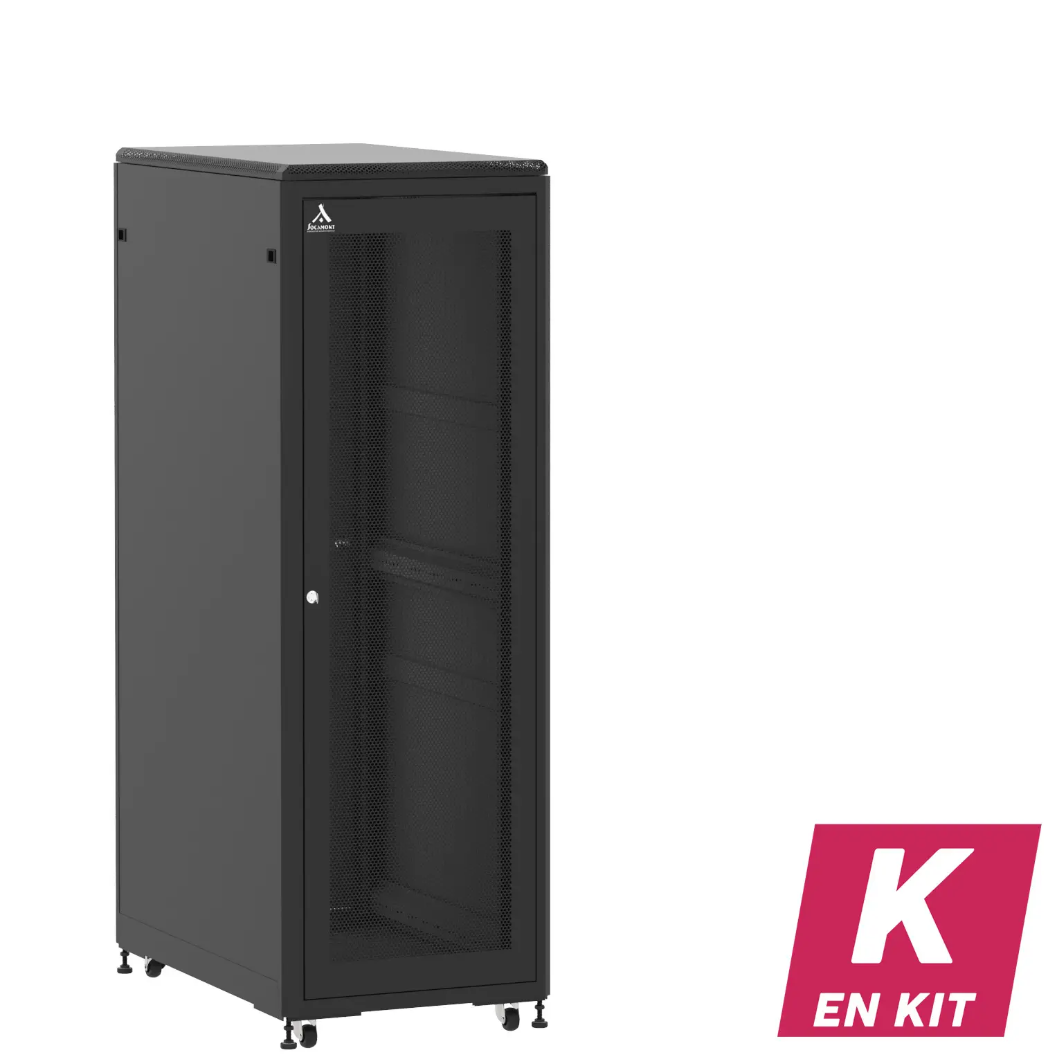Socamont - Baie serveur Ligne 500 - 19" - 36U - H1807xL600xP1000 - Noir - En Kit - SA/SP/PL (réf. 536610KSASPPL)