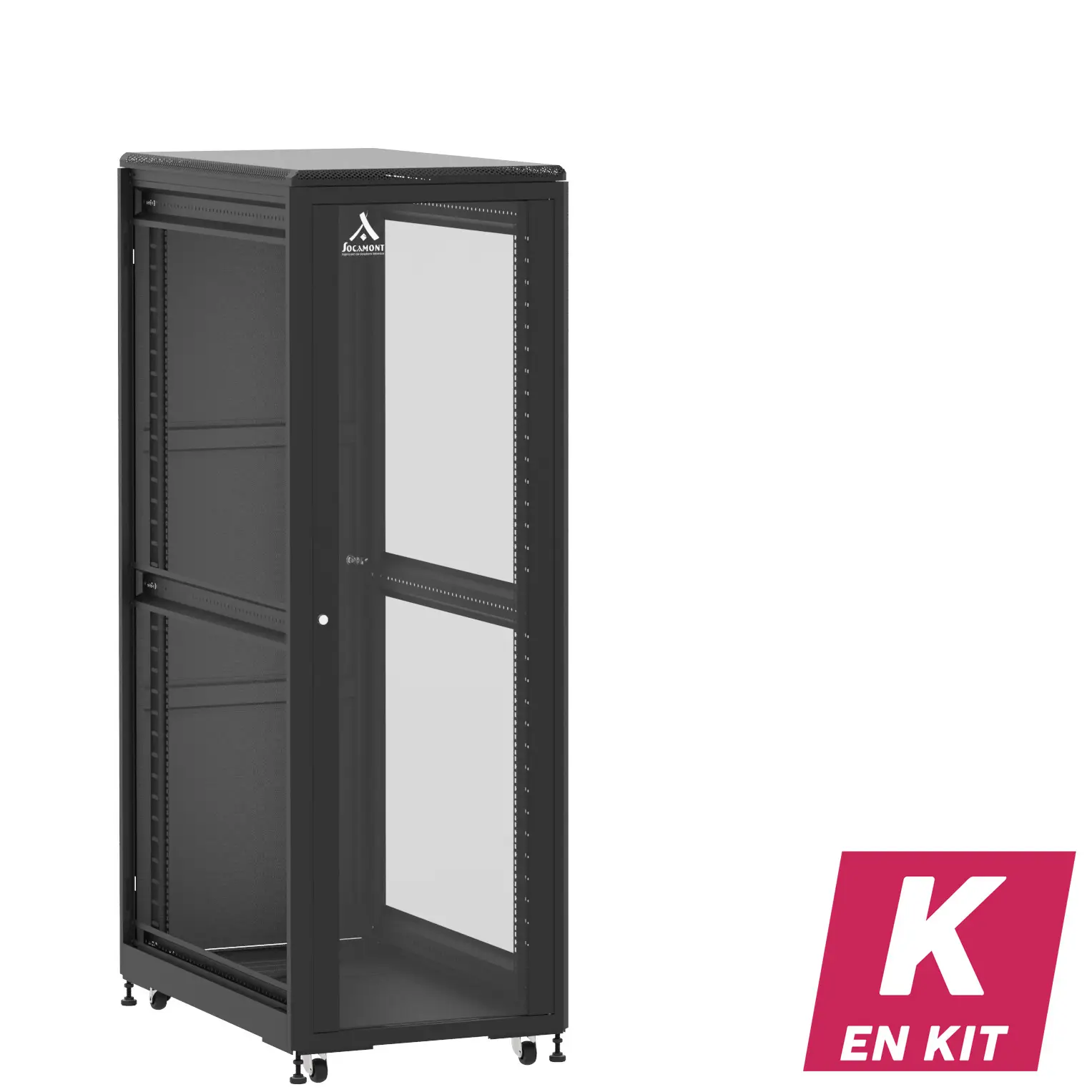 Socamont - Baie serveur Ligne 500 - 19" - 36U - H1807xL600xP1000 - Noir - En Kit - SV/SP/ZL (réf. 536610KSVSPZL)