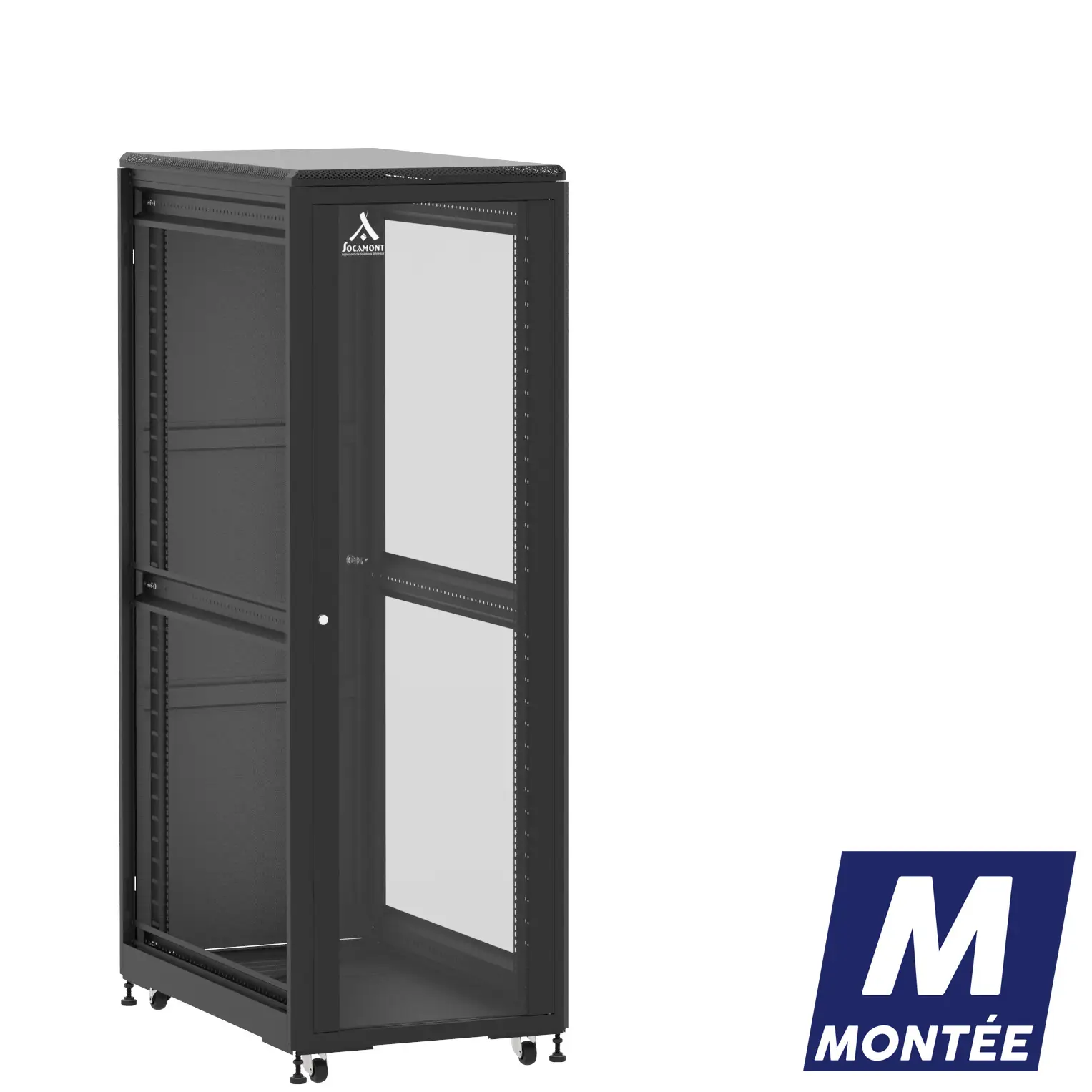 Socamont - Baie serveur Ligne 500 - 19" - 36U - H1807xL600xP1000 - Noir - Monté - SV/SP/ZL (réf. 536610MSVSPZL)