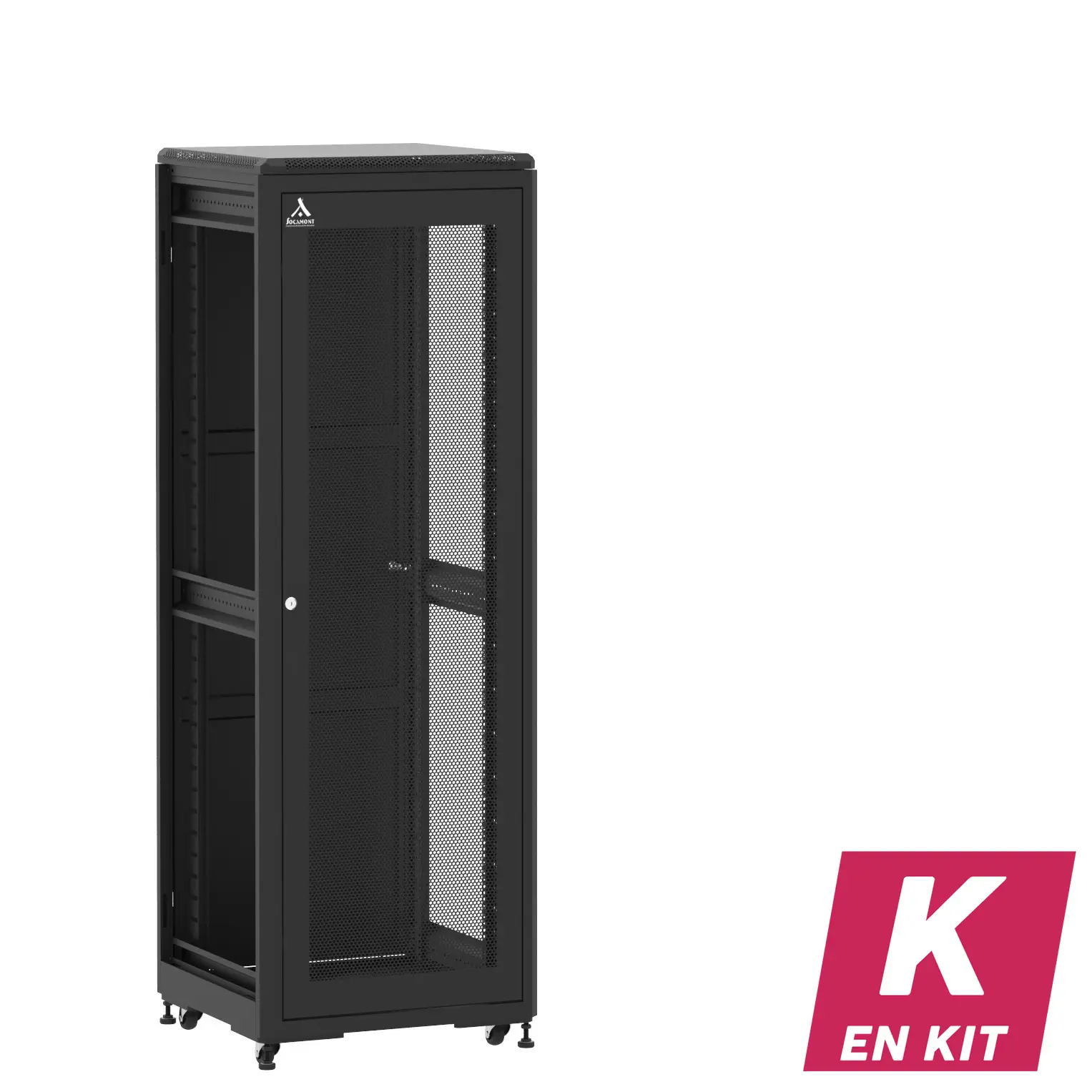 Socamont - Baie serveur Ligne 500 - 19" - 36U - H1807xL600xP600 - Noir - En Kit - SA/SP/ZL (réf. 53666KSASPZL)