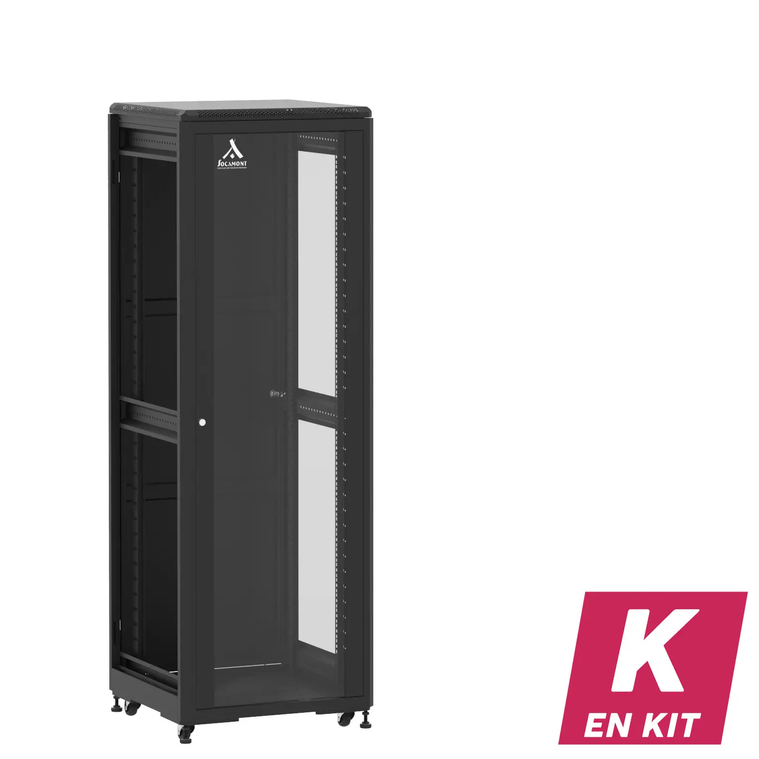 Socamont - Baie serveur Ligne 500 - 19" - 36U - H1807xL600xP600 - Noir - En Kit - SV/SP/ZL (réf. 53666KSVSPZL)