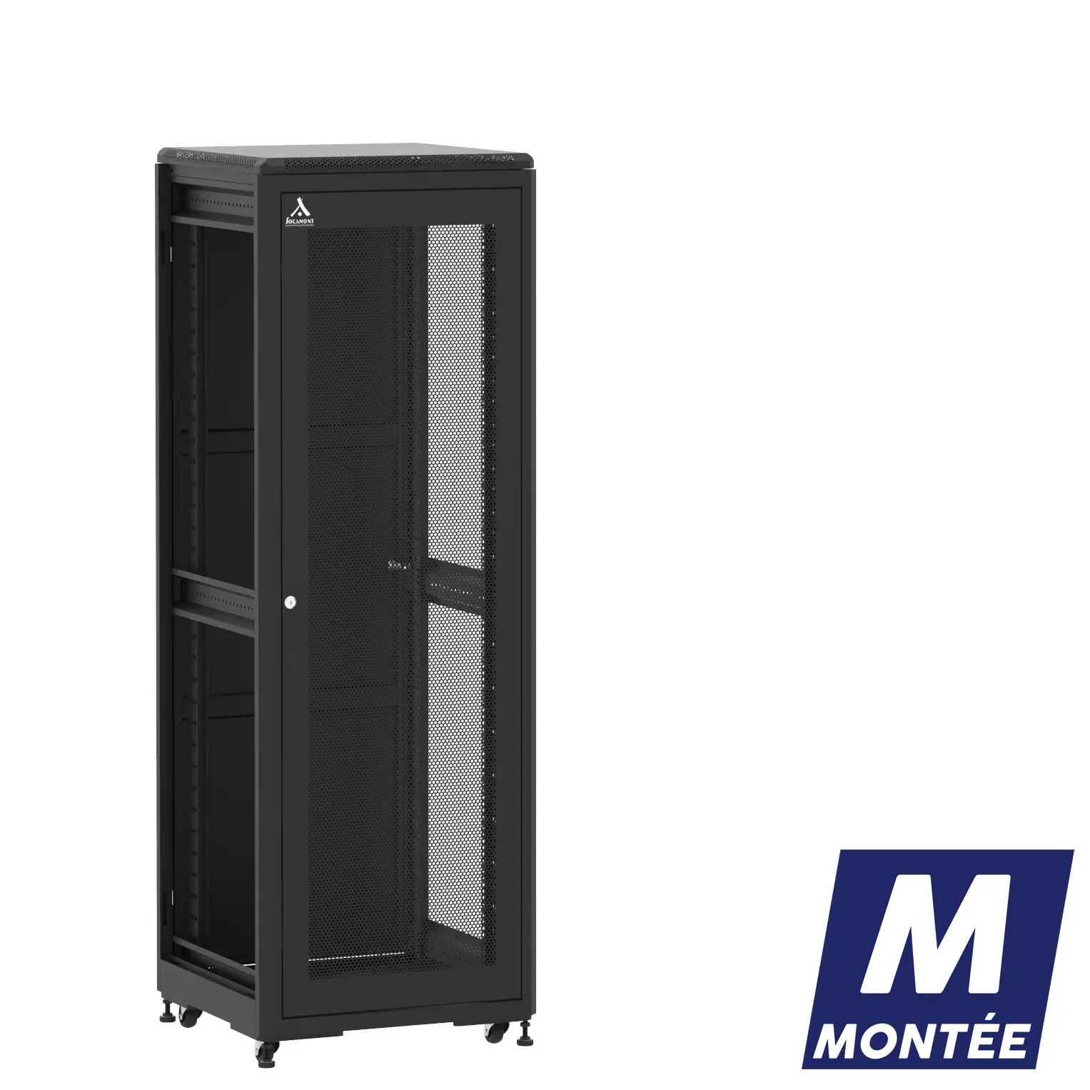 Socamont - Baie serveur Ligne 500 - 19" - 36U - H1807xL600xP600 - Noir - Monté - SA/SP/ZL (réf. 53666MSASPZL)