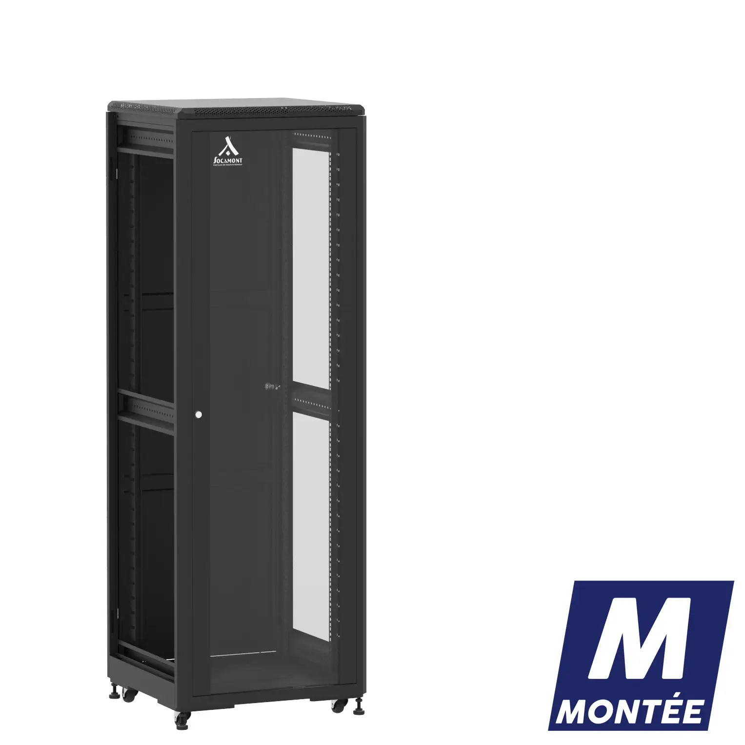 Socamont - Baie serveur Ligne 500 - 19" - 36U - H1807xL600xP600 - Noir - Monté - SV/SP/ZL (réf. 53666MSVSPZL)