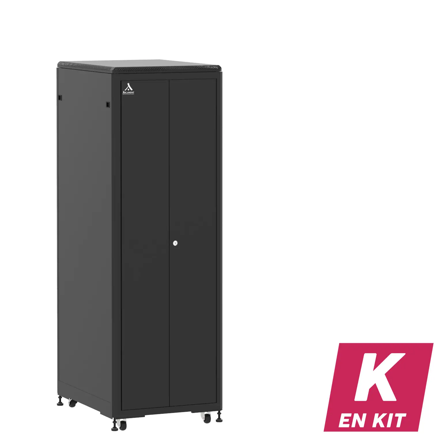 Socamont - Baie serveur Ligne 500 - 19" - 36U - H1807xL600xP800 - Noir - En Kit - DP/SP/PL (réf. 53668KDPSPPL)