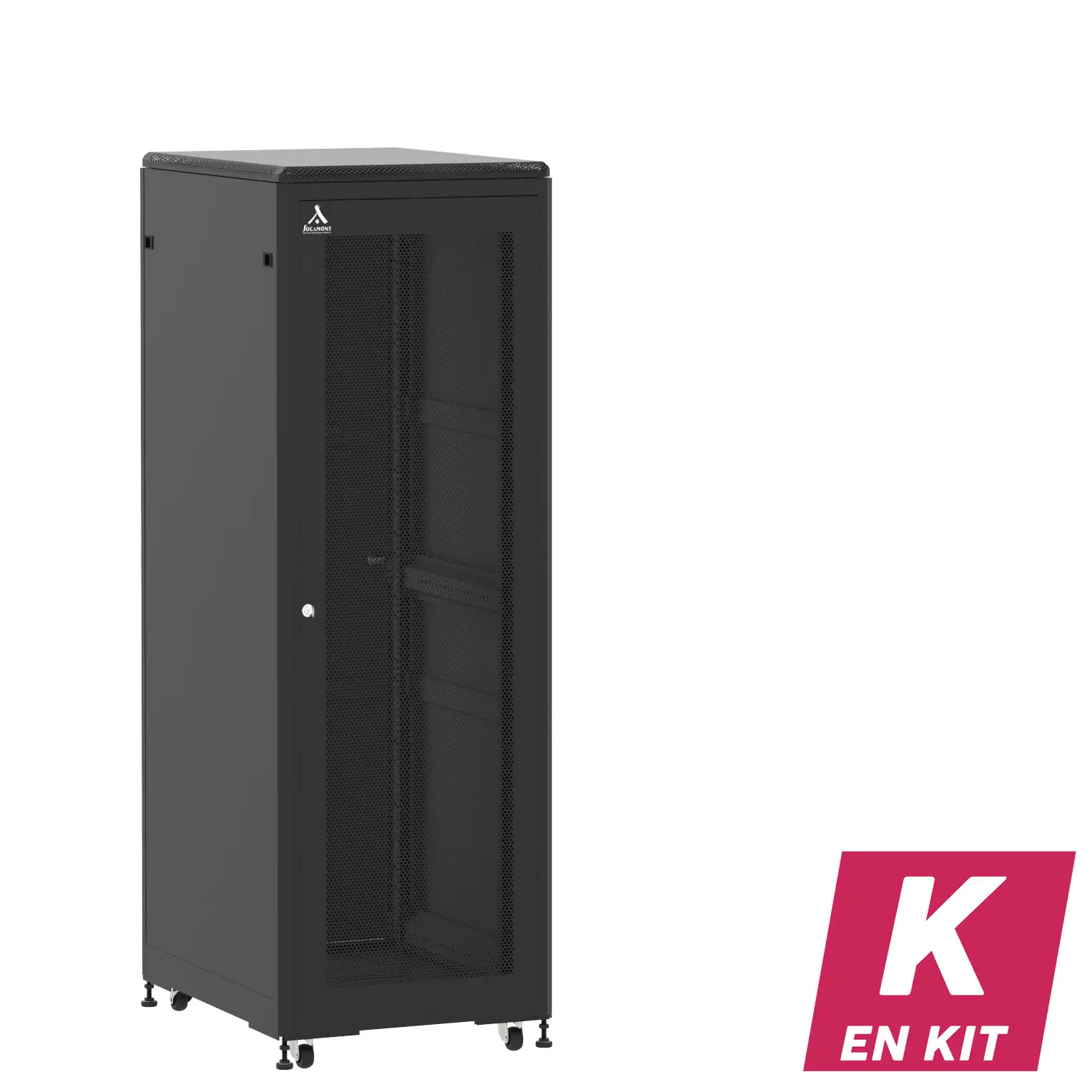 Socamont - Baie serveur Ligne 500 - 19" - 36U - H1807xL600xP800 - Noir - En Kit - SA/SP/PL (réf. 53668KSASPPL)