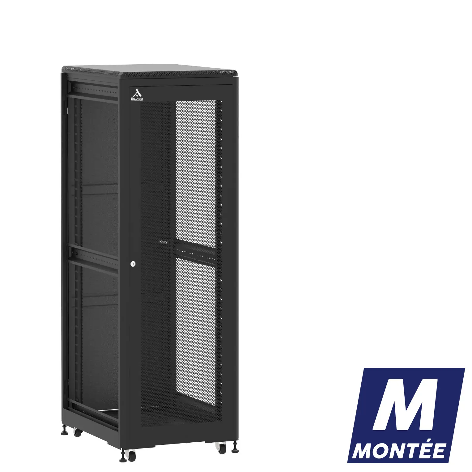 Socamont - Baie serveur Ligne 500 - 19" - 36U - H1807xL600xP800 - Noir - Monté - SA/SP/ZL (réf. 53668MSASPZL)