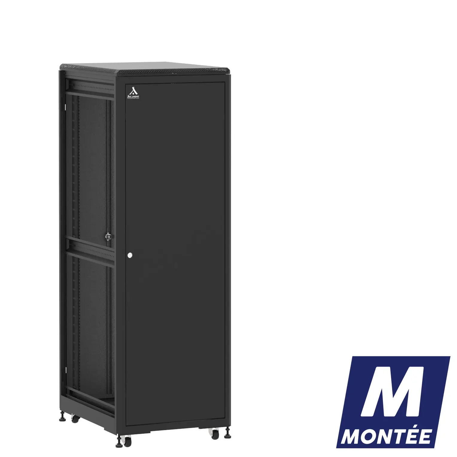 Socamont - Baie serveur Ligne 500 - 19" - 36U - H1807xL600xP800 - Noir - Monté - SP/DP/ZL (réf. 53668MSPDPZL)