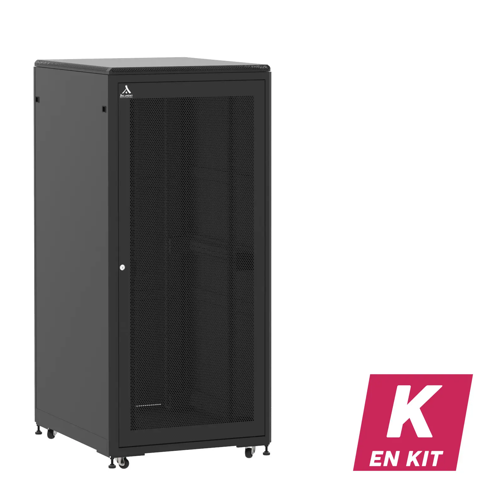 Socamont - Baie serveur Ligne 500 - 19" - 36U - H1807xL800xP1000 - Noir - En Kit - SA/SP/PL (réf. 536810KSASPPL)