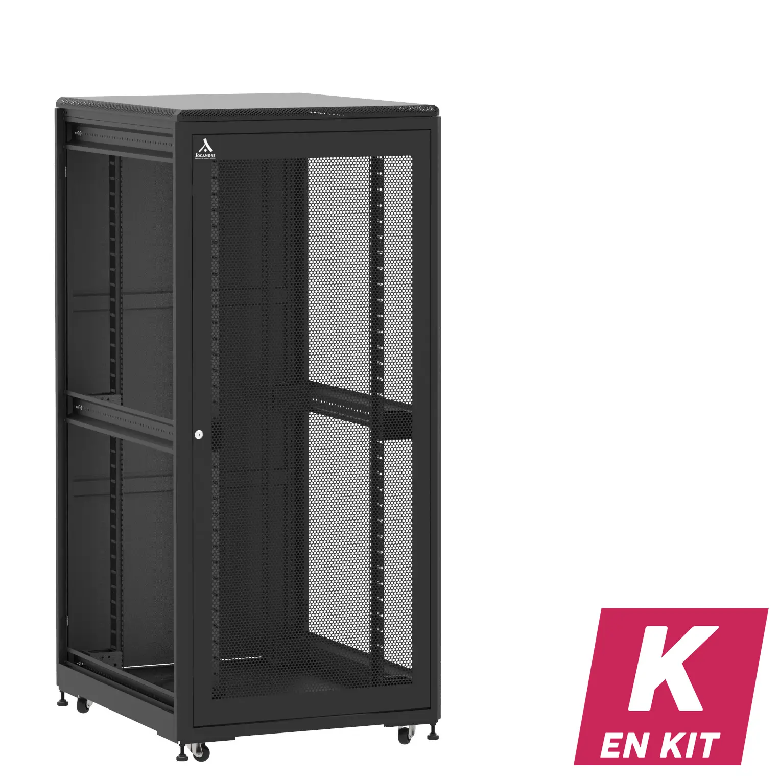 Socamont - Baie serveur Ligne 500 - 19" - 36U - H1807xL800xP1000 - Noir - En Kit - SA/SP/ZL (réf. 536810KSASPZL)