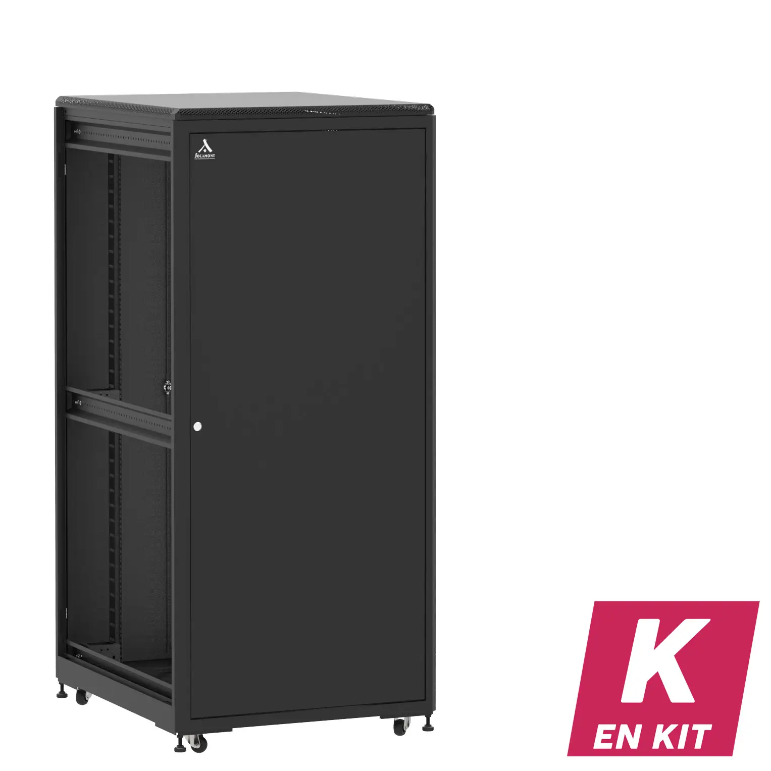 Socamont - Baie serveur Ligne 500 - 19" - 36U - H1807xL800xP1000 - Noir - En Kit - SP/DP/ZL (réf. 536810KSPDPZL)