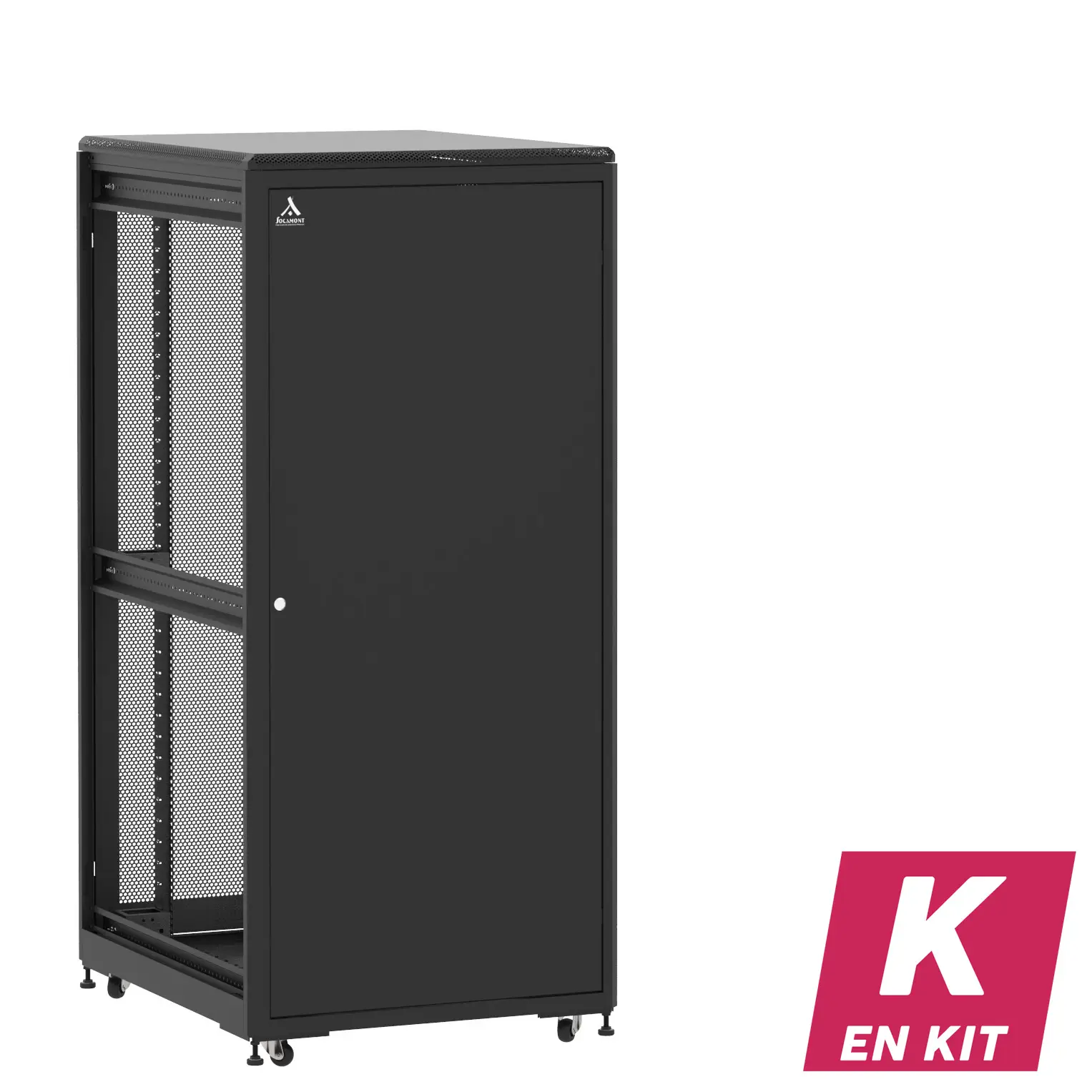Socamont - Baie serveur Ligne 500 - 19" - 36U - H1807xL800xP1000 - Noir - En Kit - SP/SA/ZL (réf. 536810KSPSAZL)