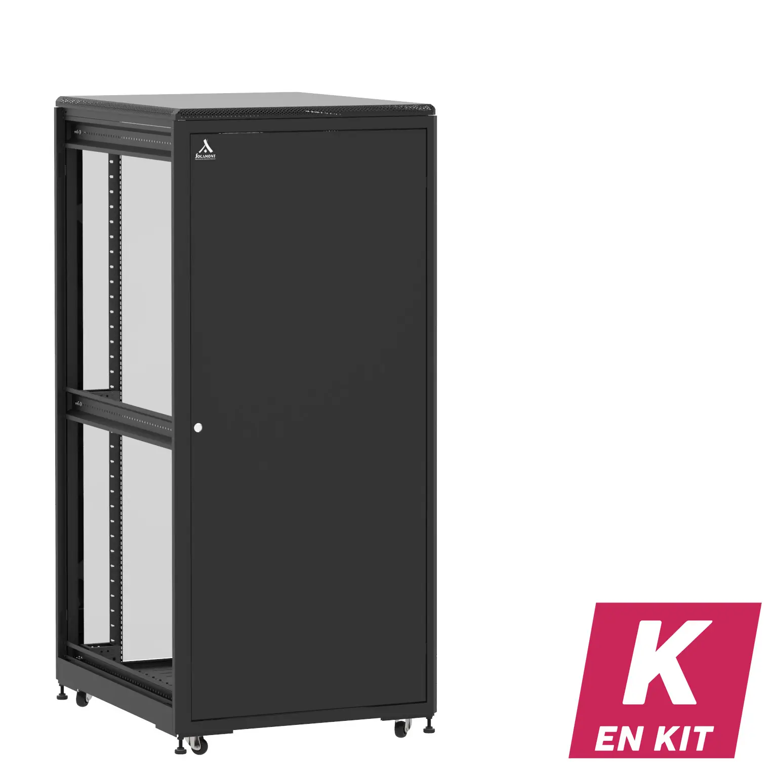 Socamont - Baie serveur Ligne 500 - 19" - 36U - H1807xL800xP1000 - Noir - En Kit - SP/SV/ZL (réf. 536810KSPSVZL)