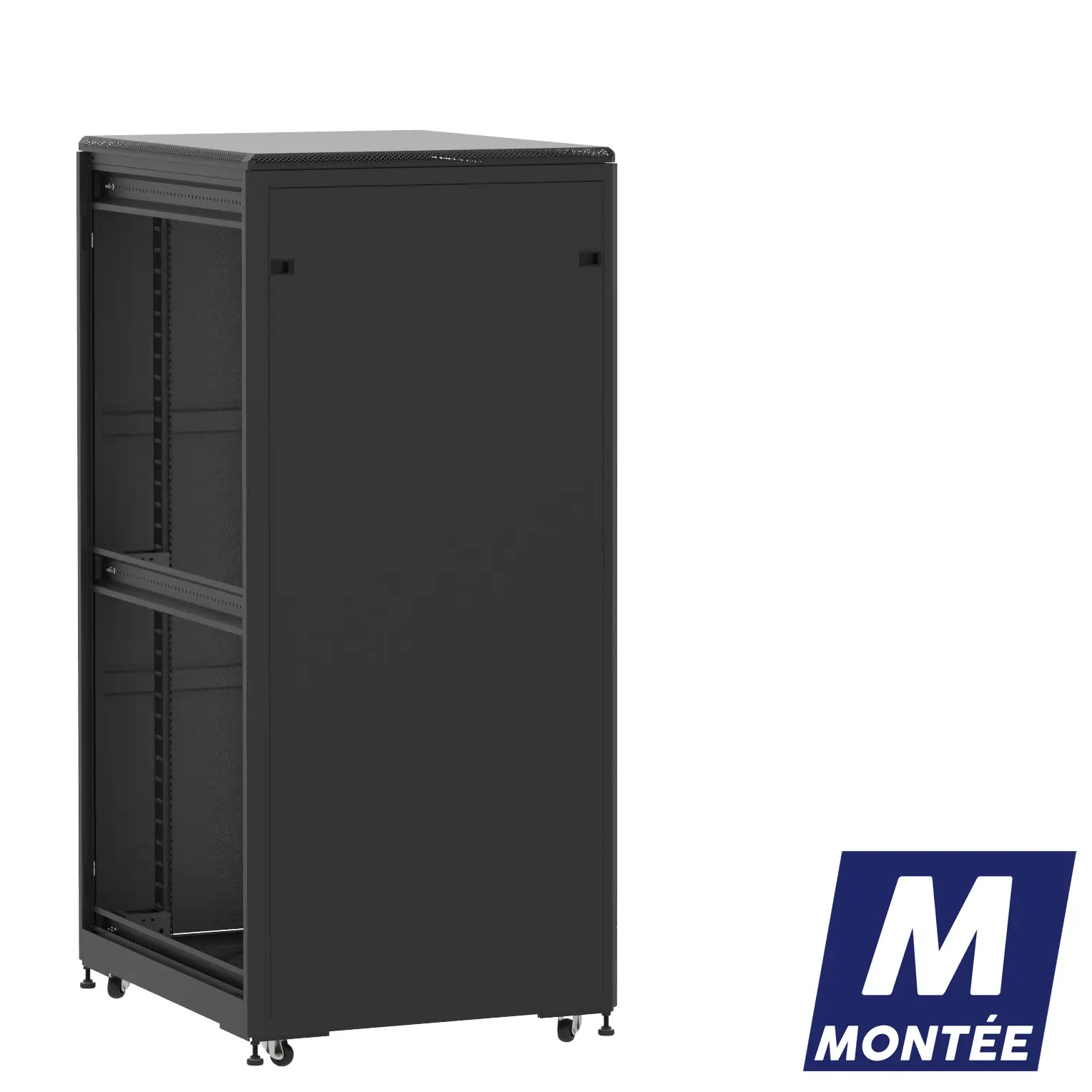 Socamont - Baie serveur Ligne 500 - 19" - 36U - H1807xL800xP1000 - Noir - Monté - PP/SP/ZL (réf. 536810MPPSPZL)