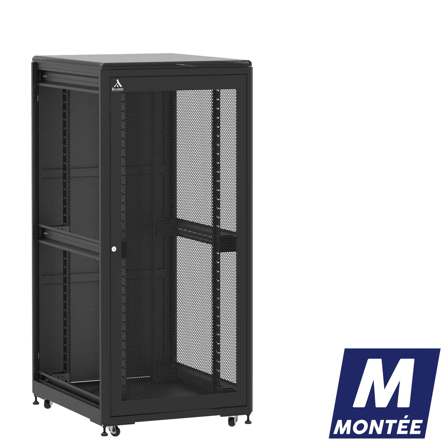 Socamont - Baie serveur Ligne 500 - 19" - 36U - H1807xL800xP1000 - Noir - Monté - SA/SP/ZL (réf. 536810MSASPZL)