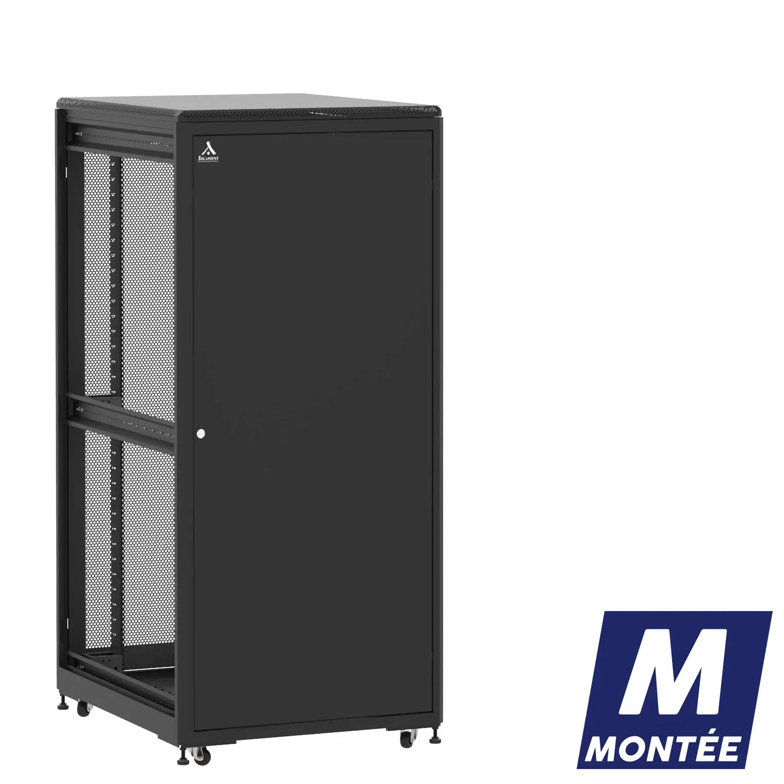 Socamont - Baie serveur Ligne 500 - 19" - 36U - H1807xL800xP1000 - Noir - Monté - SP/SA/ZL (réf. 536810MSPSAZL)