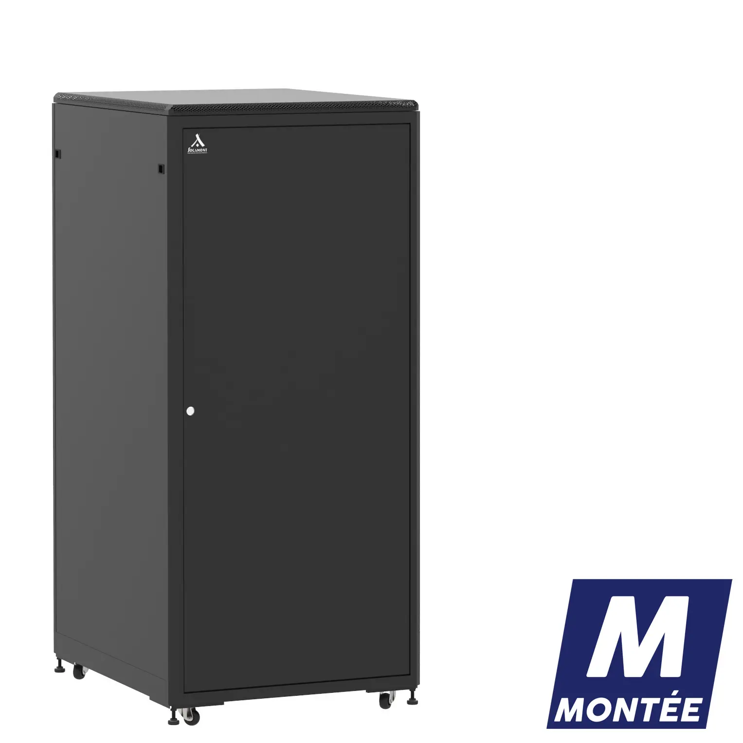 Socamont - Baie serveur Ligne 500 - 19" - 36U - H1807xL800xP1000 - Noir - Monté - SP/SP/PL (réf. 536810MSPSPPL)