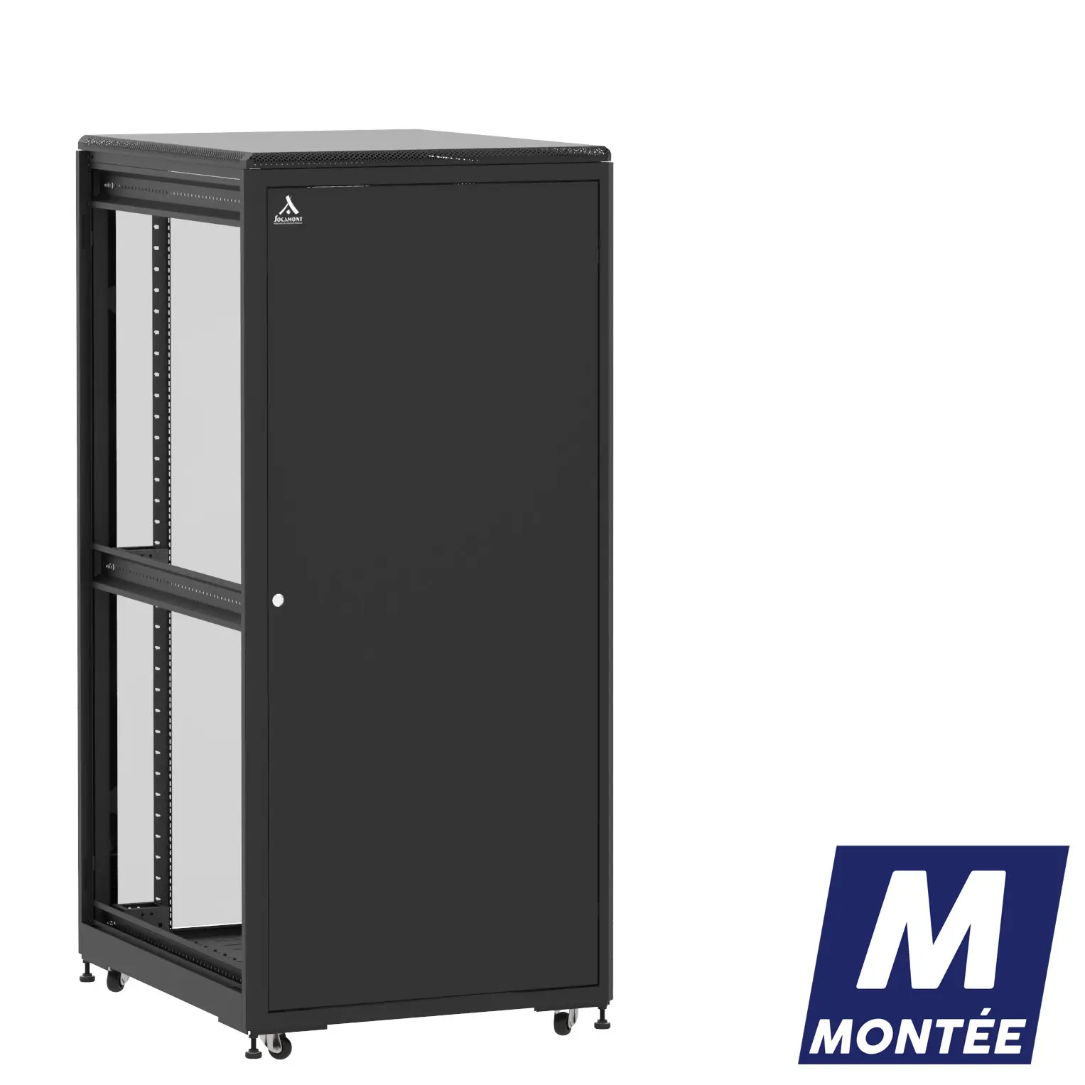 Socamont - Baie serveur Ligne 500 - 19" - 36U - H1807xL800xP1000 - Noir - Monté - SP/SV/ZL (réf. 536810MSPSVZL)