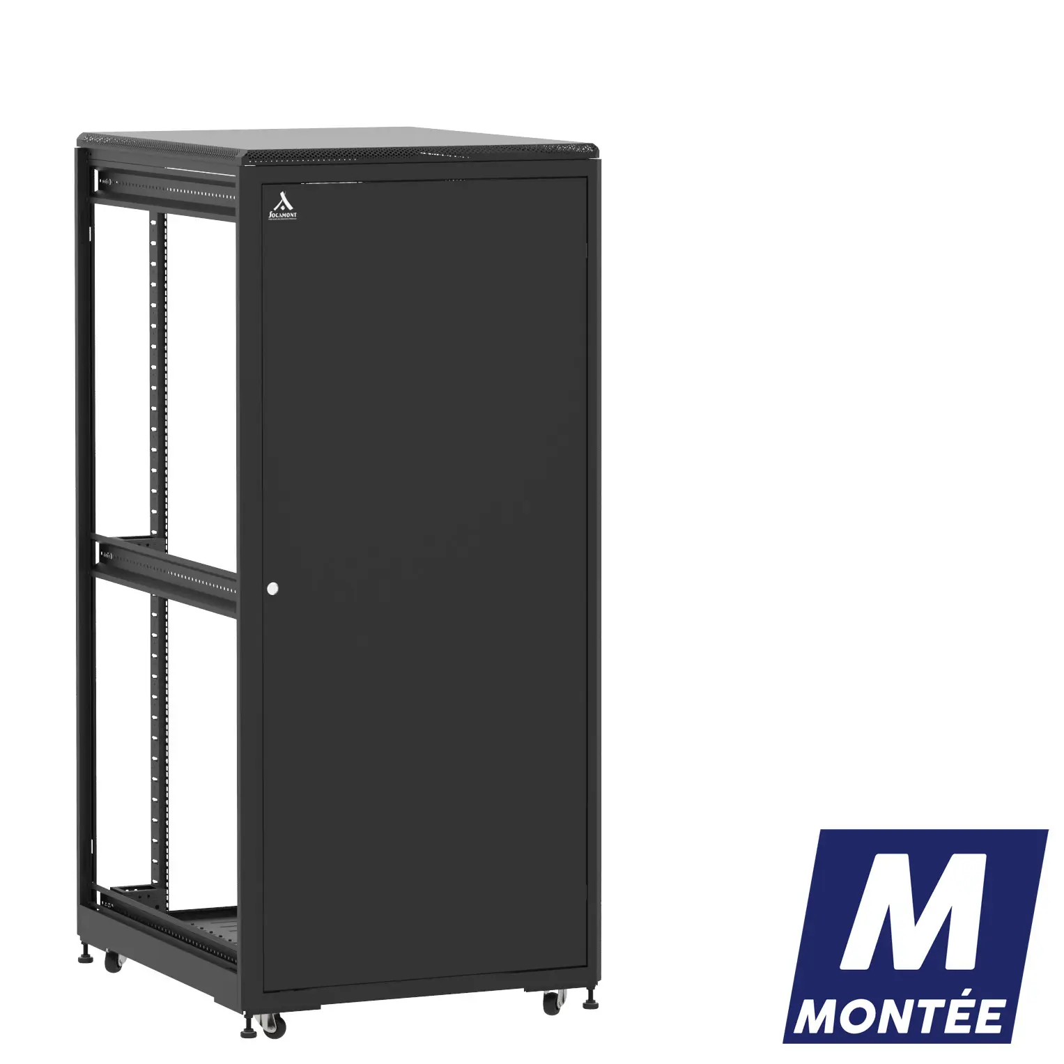 Socamont - Baie serveur Ligne 500 - 19" - 36U - H1807xL800xP1000 - Noir - Monté - SP/ZP/ZL (réf. 536810MSPZPZL)