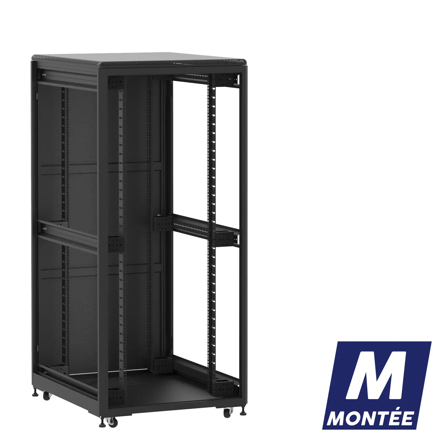 Socamont - Baie serveur Ligne 500 - 19" - 36U - H1807xL800xP1000 - Noir - Monté - ZP/SP/ZL (réf. 536810MZPSPZL)