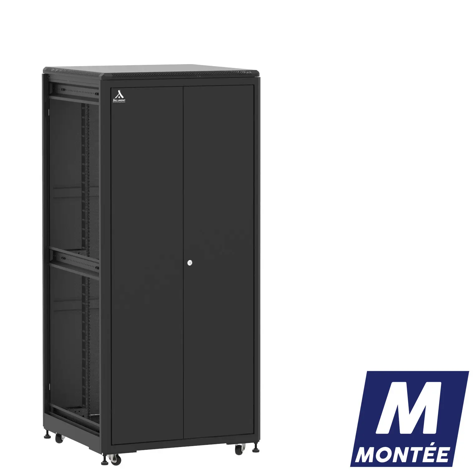 Socamont - Baie serveur Ligne 500 - 19" - 36U - H1807xL800xP800 - Noir - Monté - DP/SP/ZL (réf. 53688MDPSPZL)