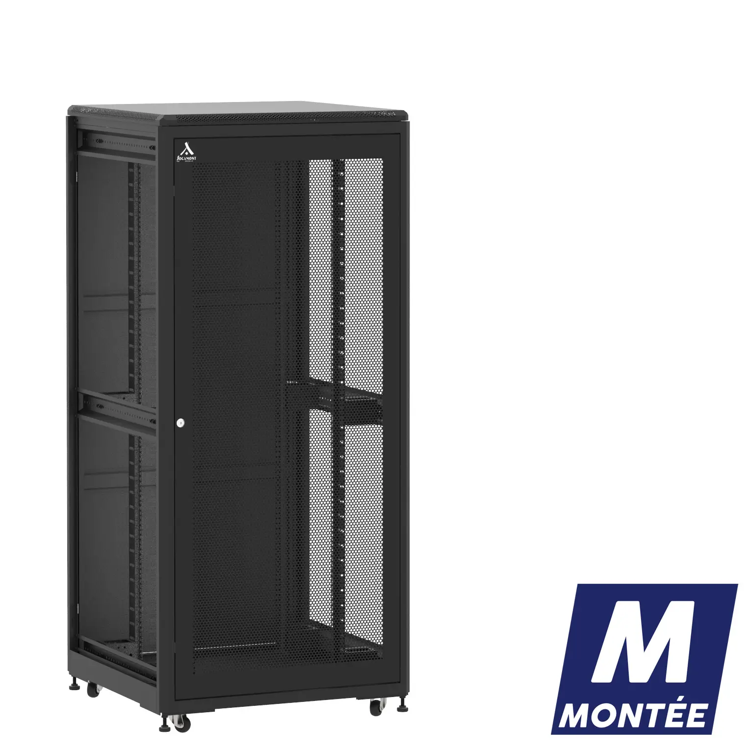Socamont - Baie serveur Ligne 500 - 19" - 36U - H1807xL800xP800 - Noir - Monté - SA/SP/ZL (réf. 53688MSASPZL)
