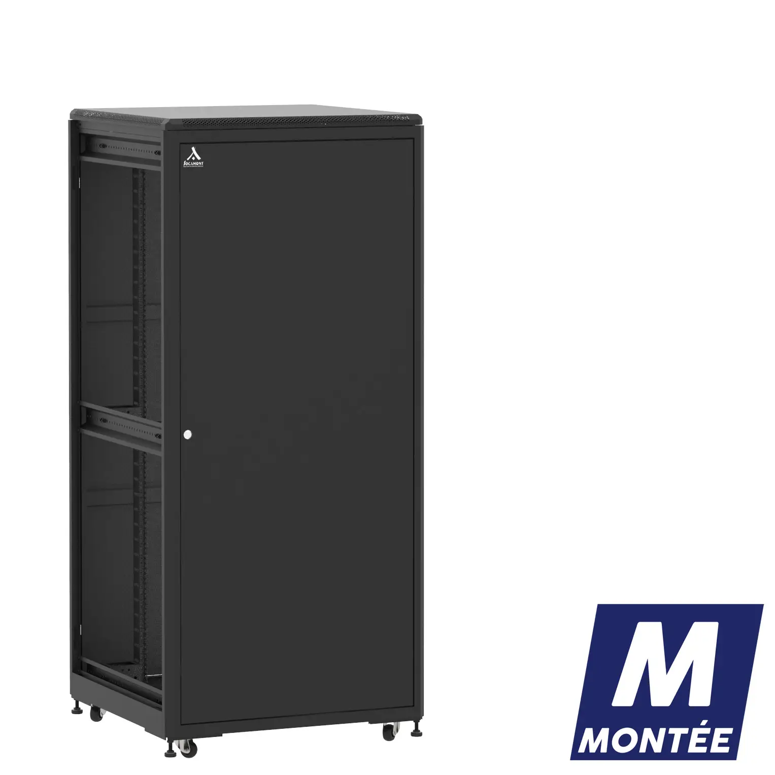 Socamont - Baie serveur Ligne 500 - 19" - 36U - H1807xL800xP800 - Noir - Monté - SP/SP/ZL (réf. 53688MSPSPZL)
