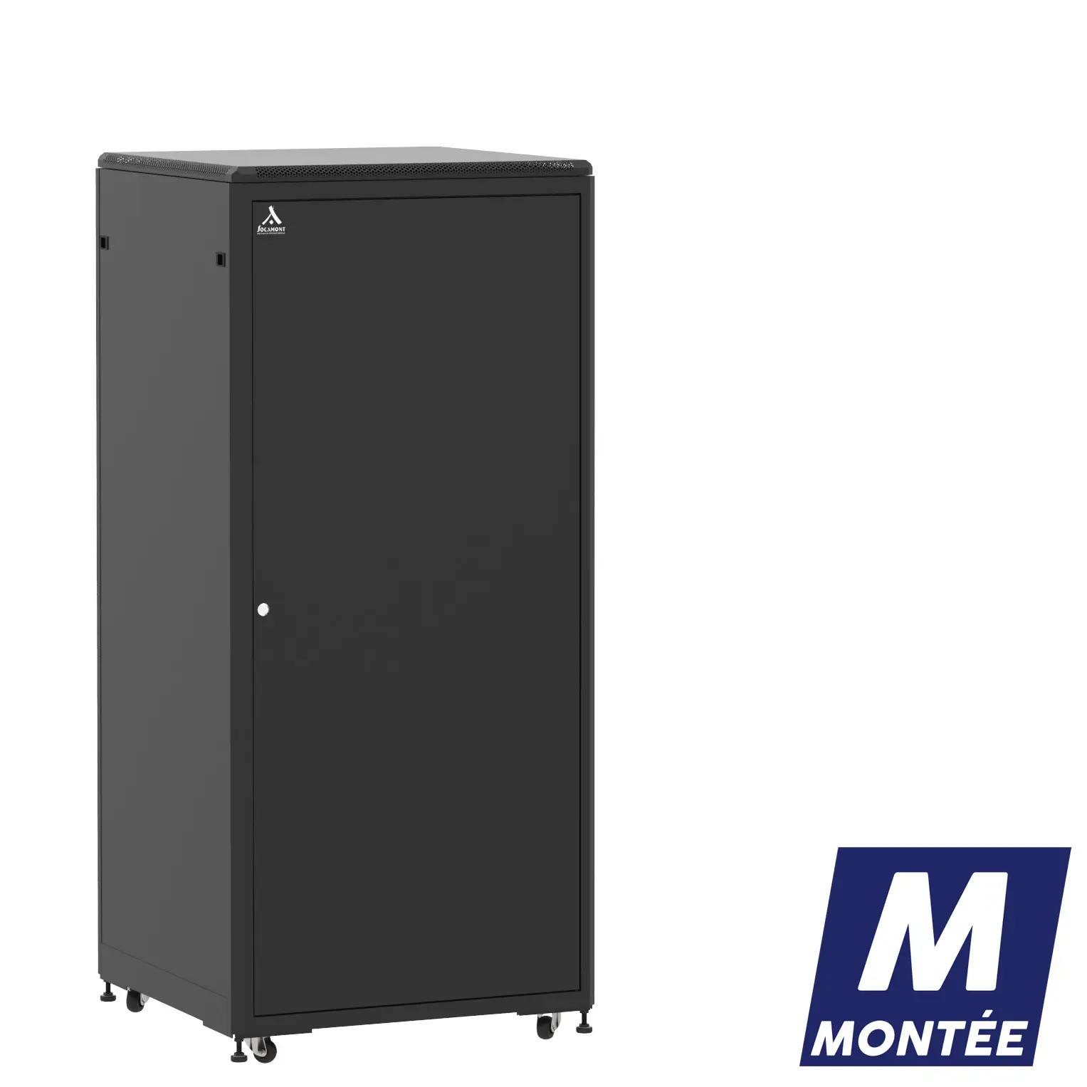 Socamont - Baie serveur Ligne 500 - 19" - 36U - H1807xL800xP800 - Noir - Monté - SP/ZP/PL (réf. 53688MSPZPPL)