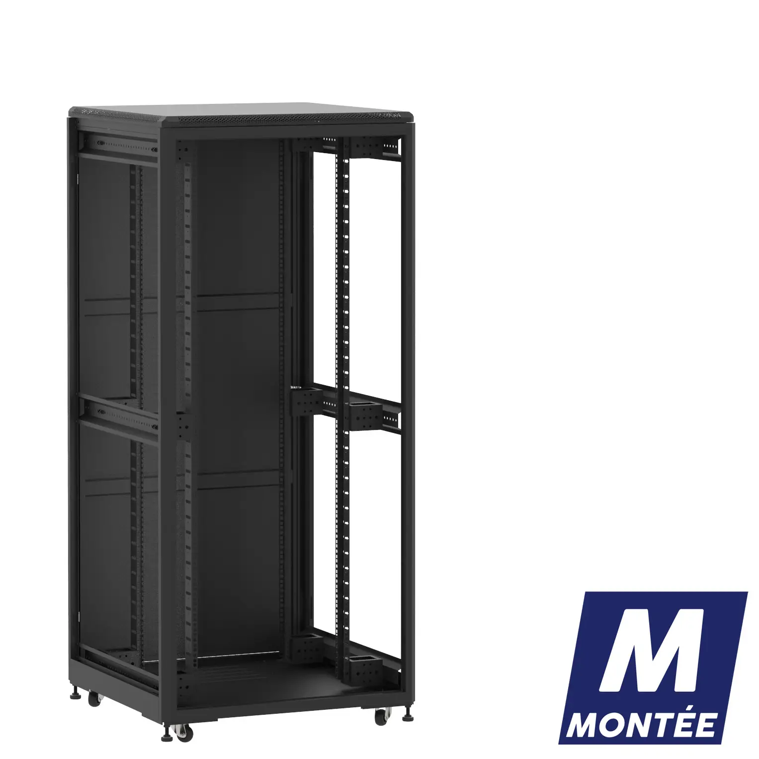 Socamont - Baie serveur Ligne 500 - 19" - 36U - H1807xL800xP800 - Noir - Monté - ZP/SP/ZL (réf. 53688MZPSPZL)