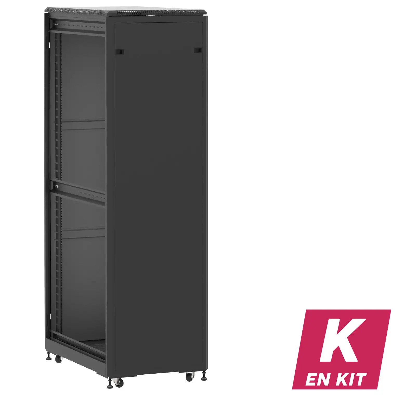 Socamont - Baie serveur Ligne 500 - 19" - 42U - H2074xL600xP1000 - Noir - En Kit - PP/SP/ZL (réf. 542610KPPSPZL)