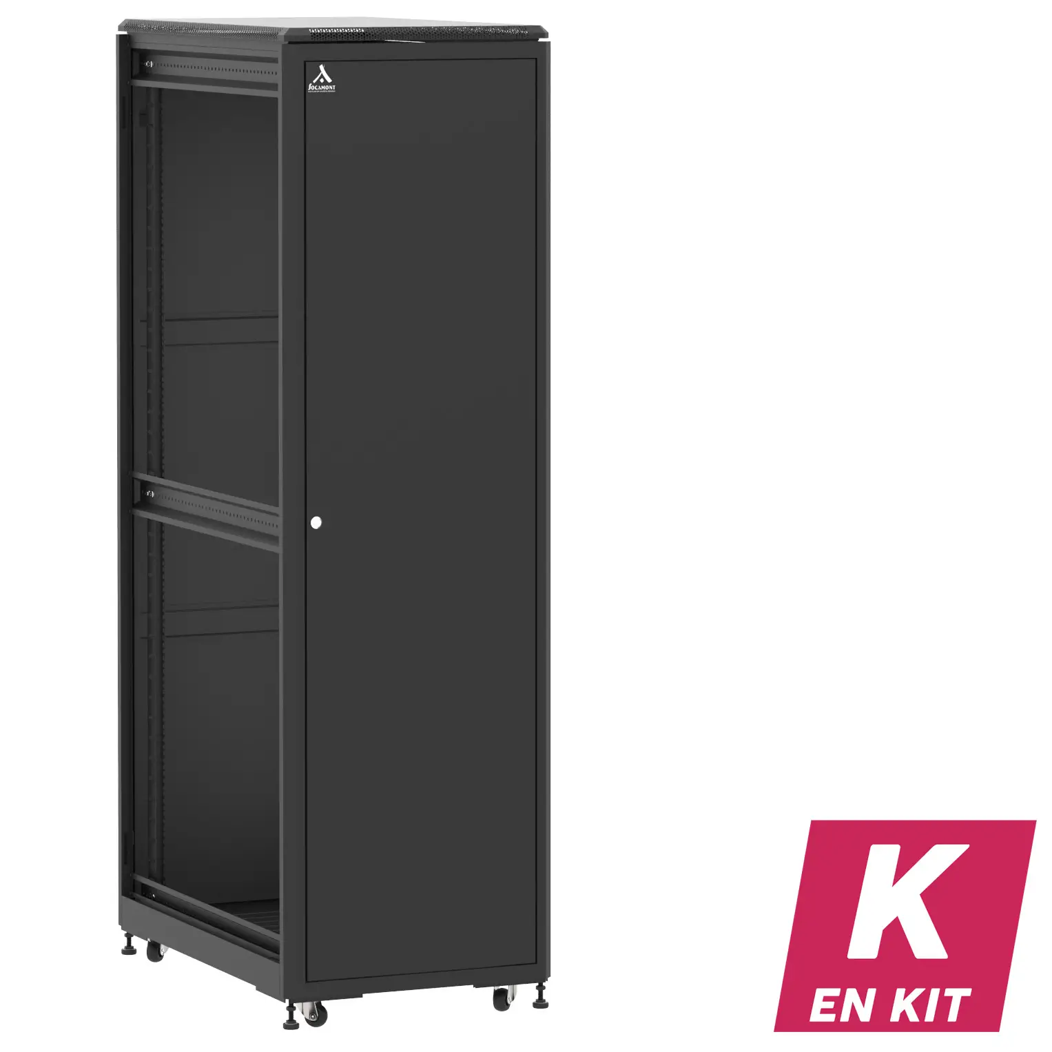 Socamont - Baie serveur Ligne 500 - 19" - 42U - H2074xL600xP1000 - Noir - En Kit - SP/PP/ZL (réf. 542610KSPPPZL)