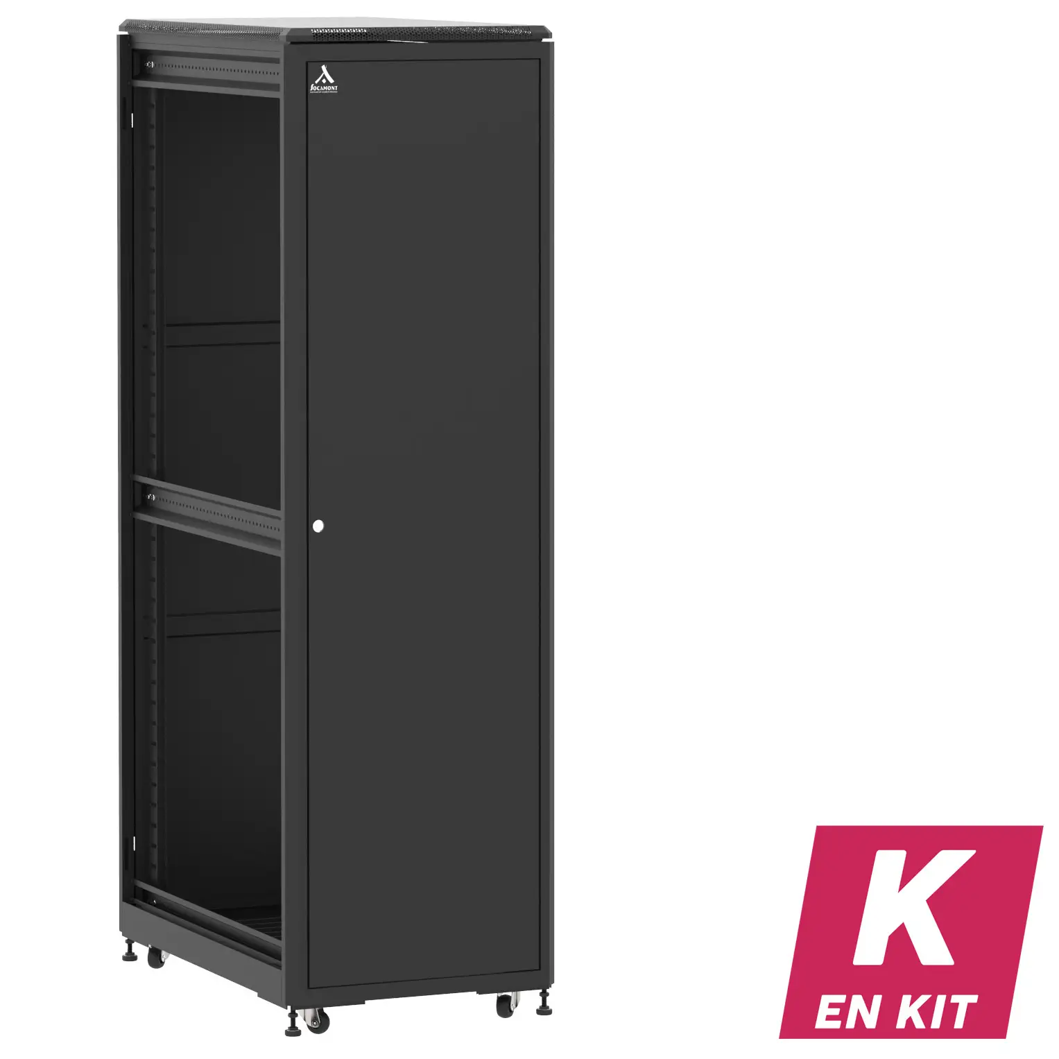 Socamont - Baie serveur Ligne 500 - 19" - 42U - H2074xL600xP1000 - Noir - En Kit - SP/SP/ZL (réf. 542610KSPSPZL)