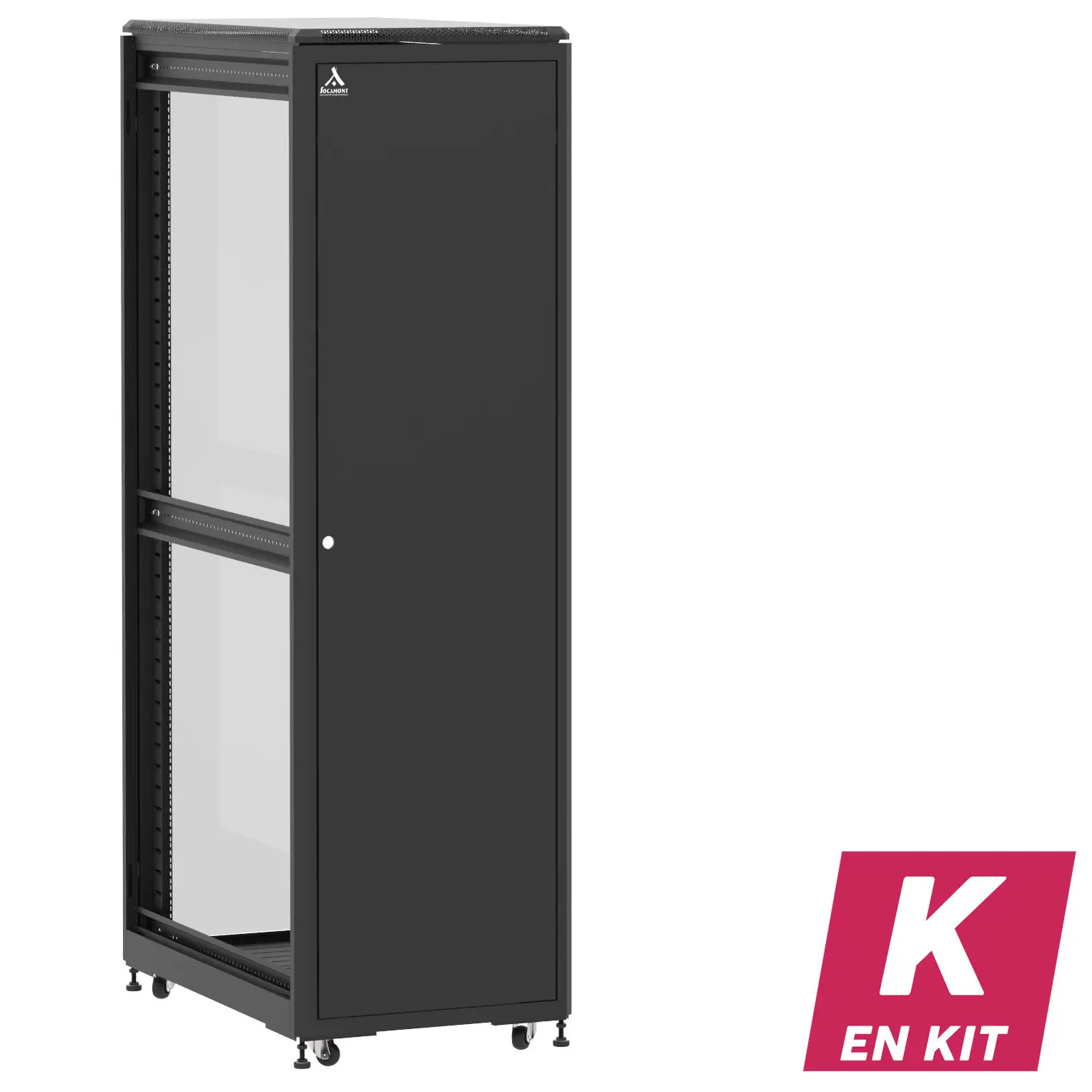 Socamont - Baie serveur Ligne 500 - 19" - 42U - H2074xL600xP1000 - Noir - En Kit - SP/SV/ZL (réf. 542610KSPSVZL)