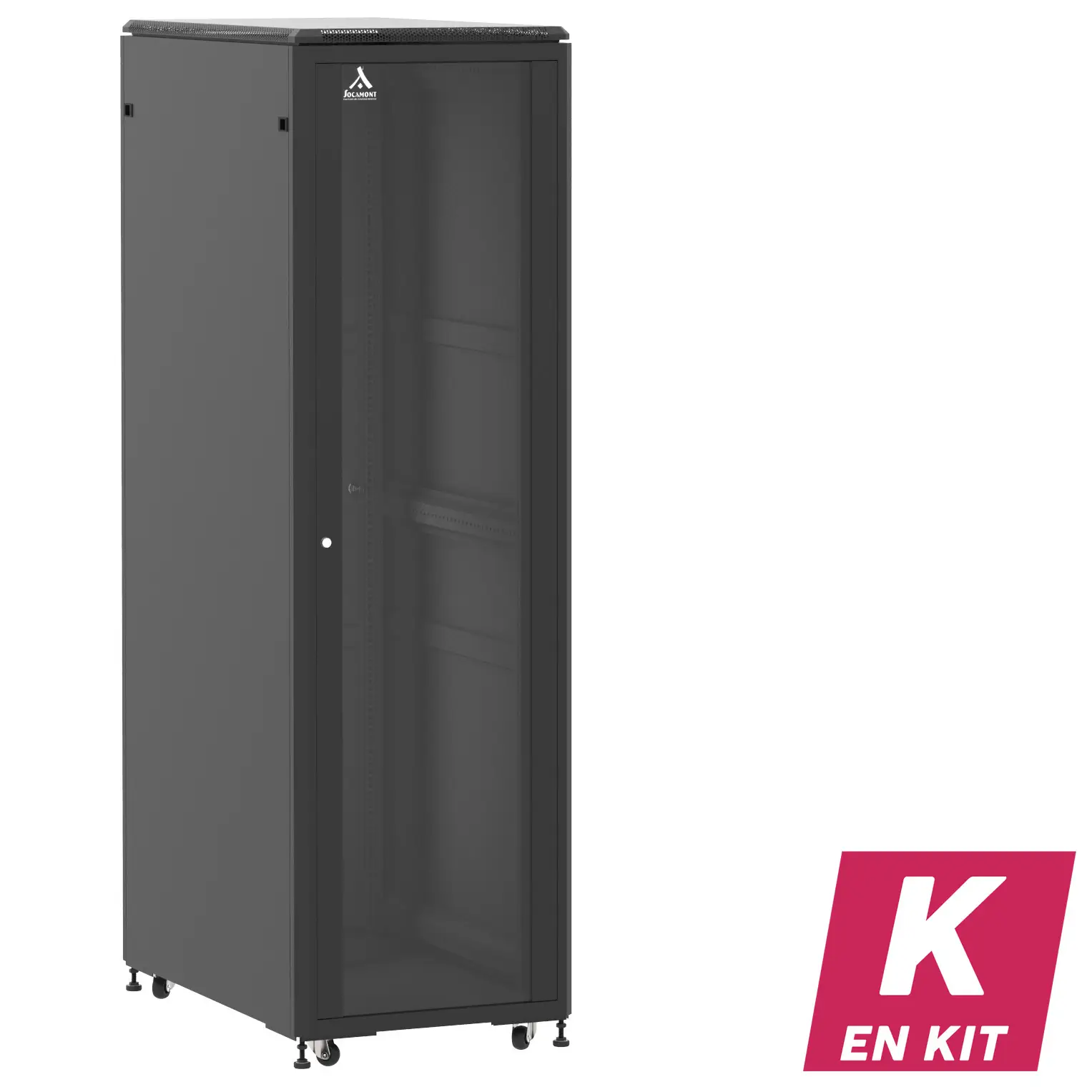 Socamont - Baie serveur Ligne 500 - 19" - 42U - H2074xL600xP1000 - Noir - En Kit - SV/SP/PL (réf. 542610KSVSPPL)