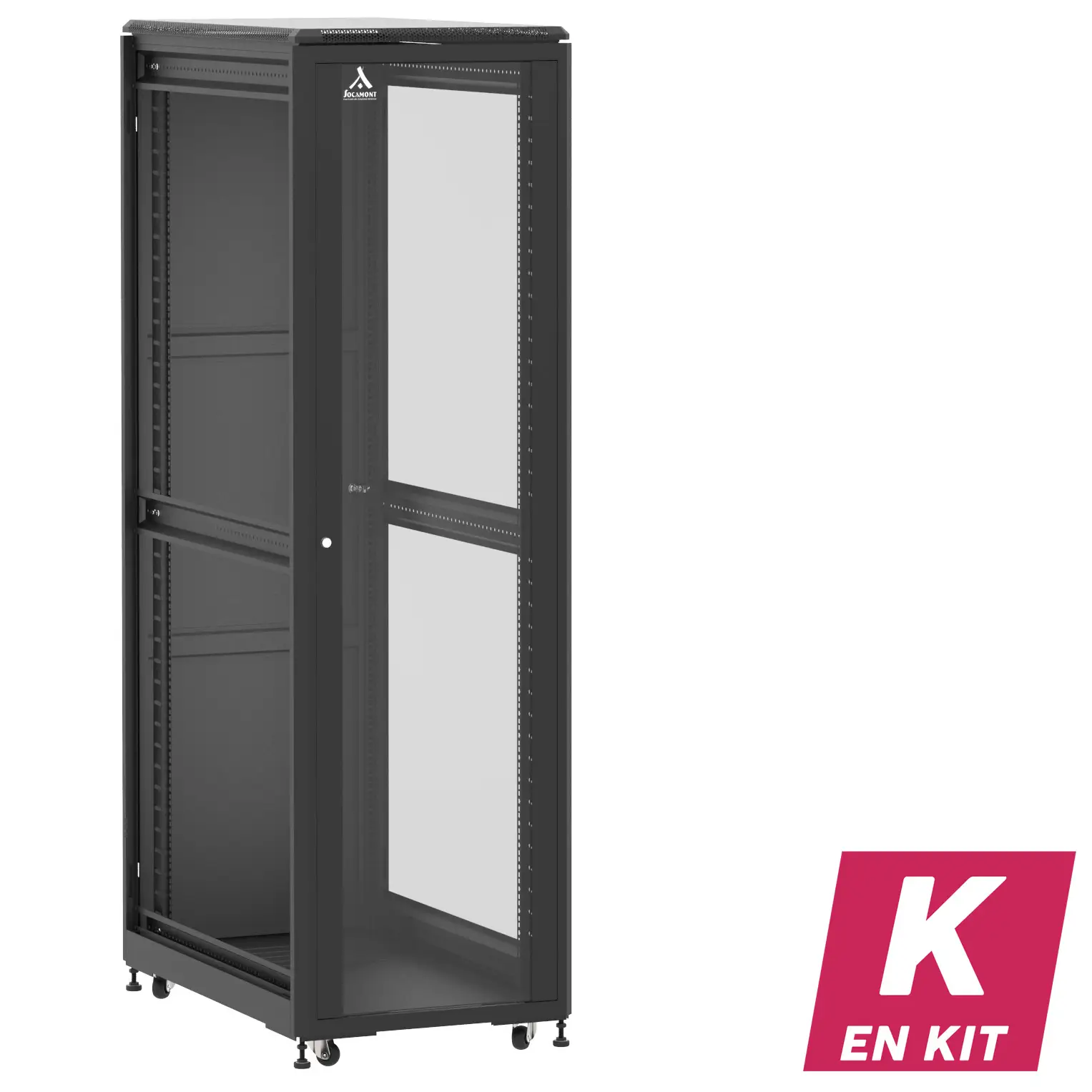 Socamont - Baie serveur Ligne 500 - 19" - 42U - H2074xL600xP1000 - Noir - En Kit - SV/SP/ZL (réf. 542610KSVSPZL)