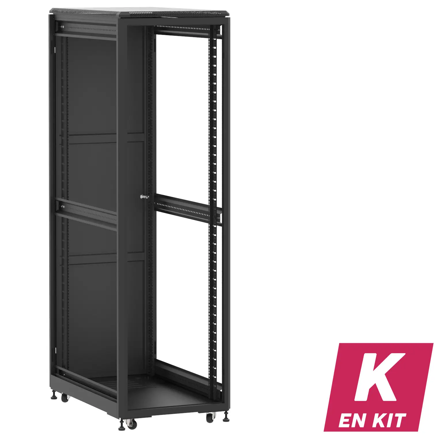 Socamont - Baie serveur Ligne 500 - 19" - 42U - H2074xL600xP1000 - Noir - En Kit - ZP/SP/ZL (réf. 542610KZPSPZL)