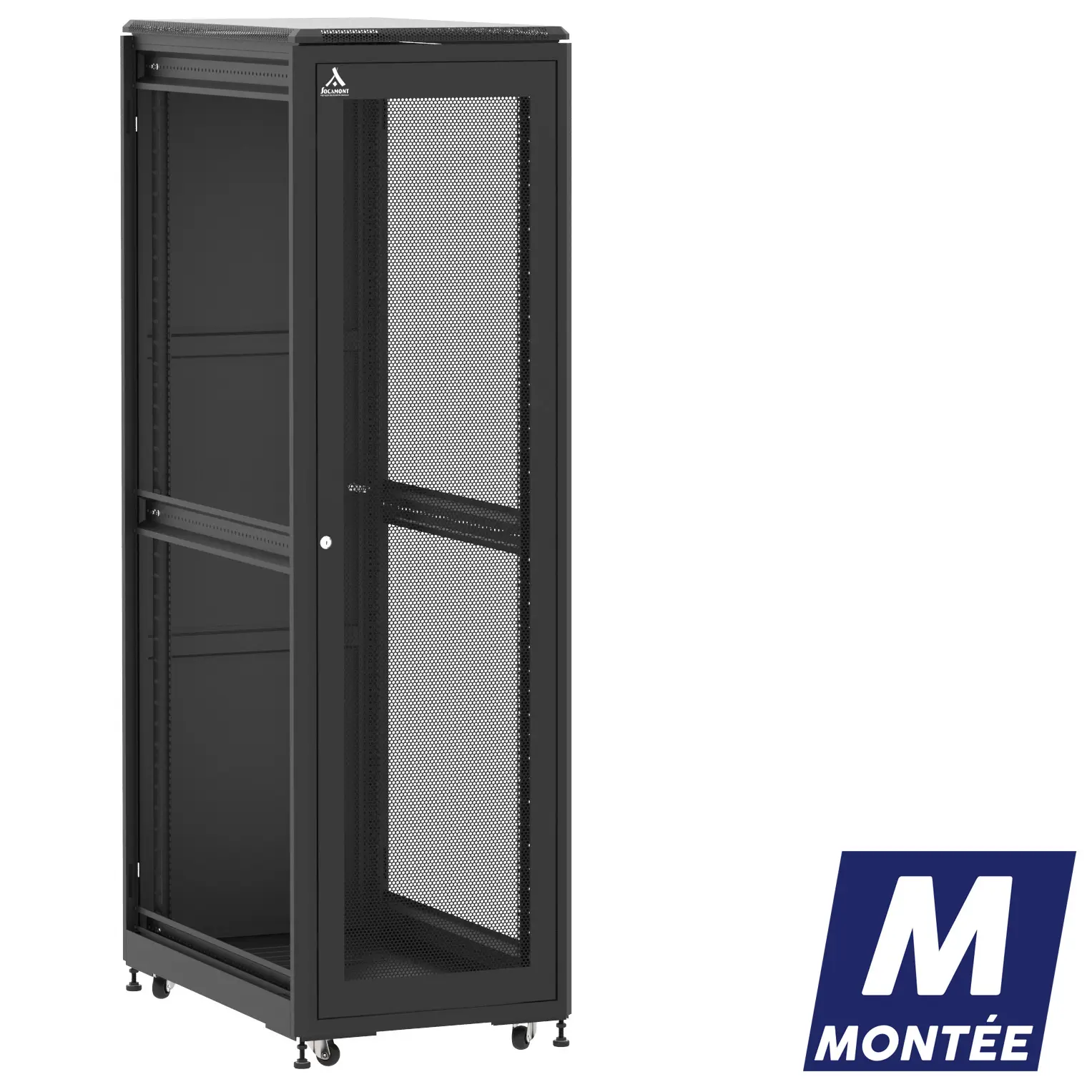 Socamont - Baie serveur Ligne 500 - 19" - 42U - H2074xL600xP1000 - Noir - Monté - SA/SP/ZL (réf. 542610MSASPZL)
